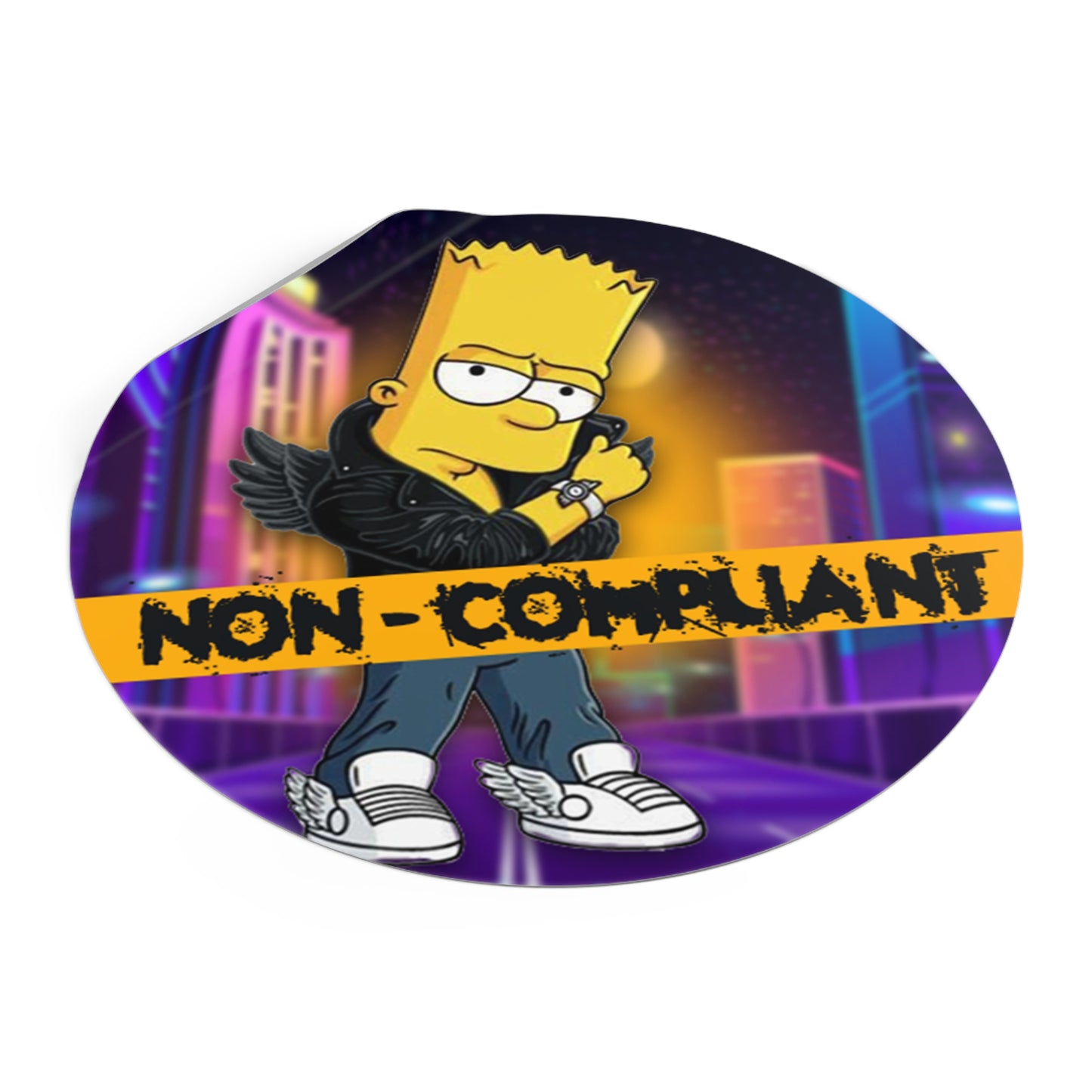 'Non-Compliant' Vinyl Stickers