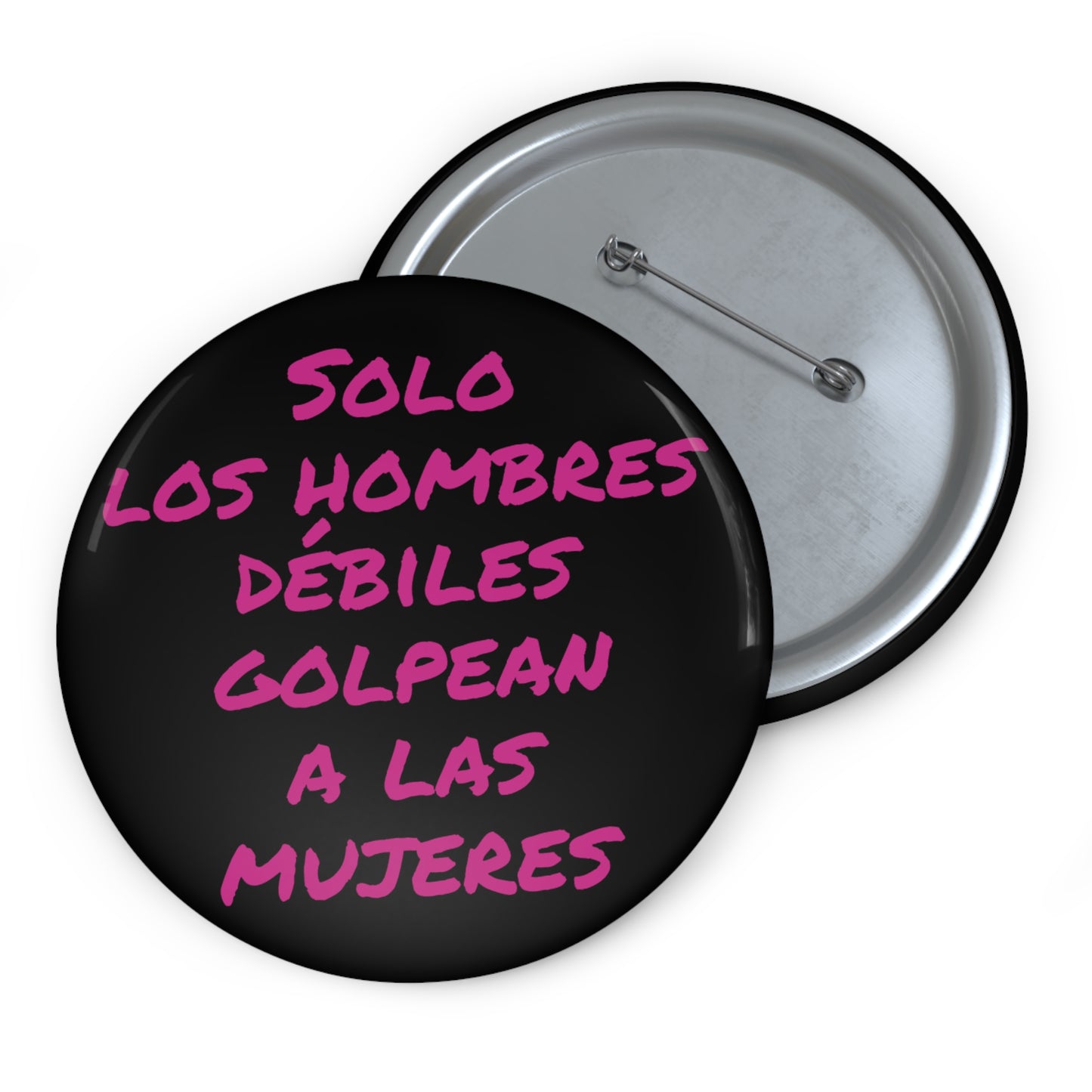 Solo los hombres débiles golpean a las mujeres botón