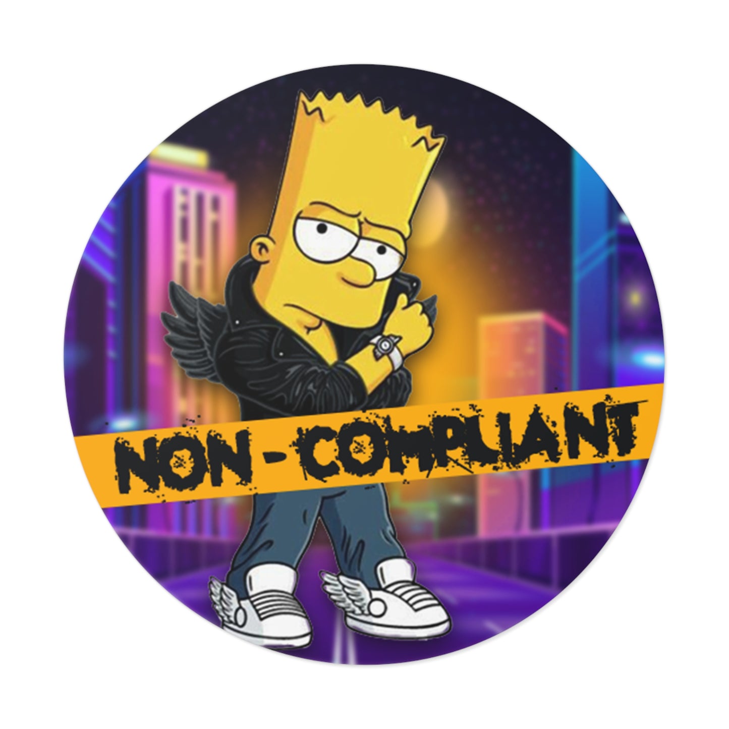 'Non-Compliant' Vinyl Stickers