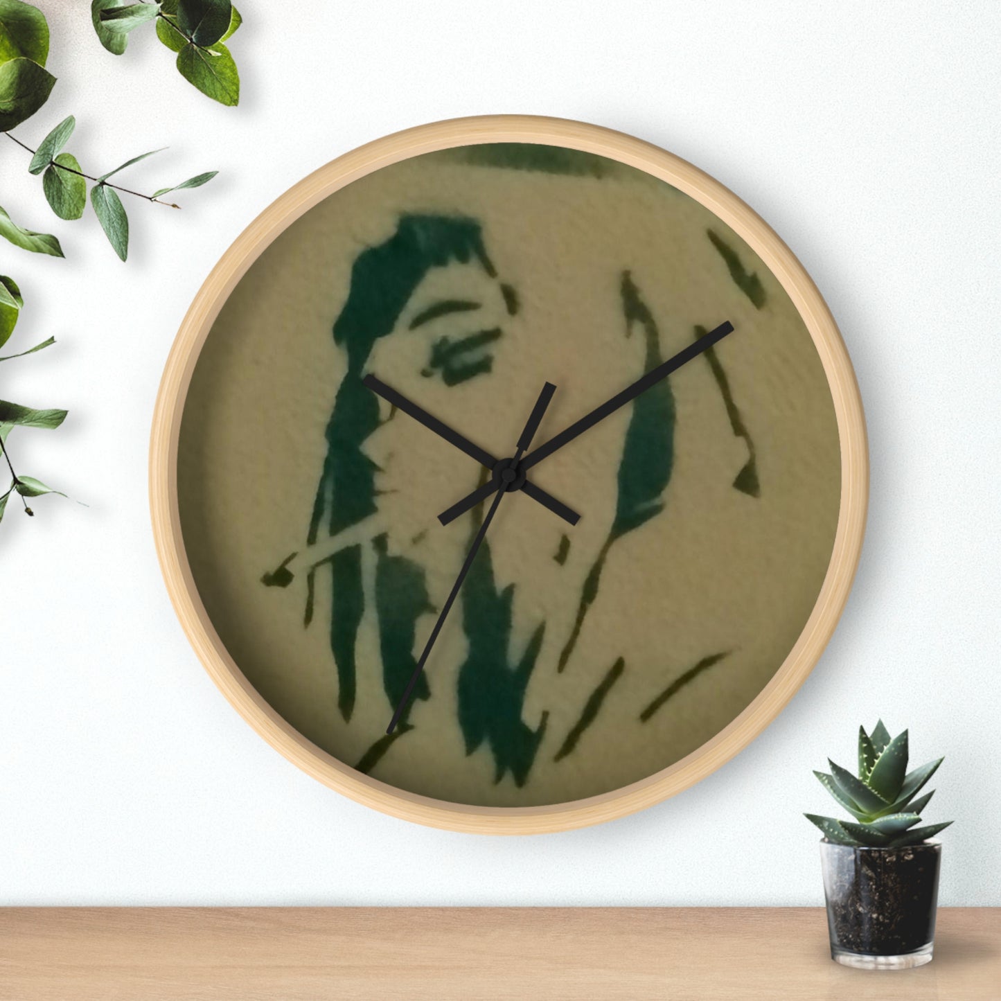 Cancun Quintana Roo Mexico street art Wall Clock