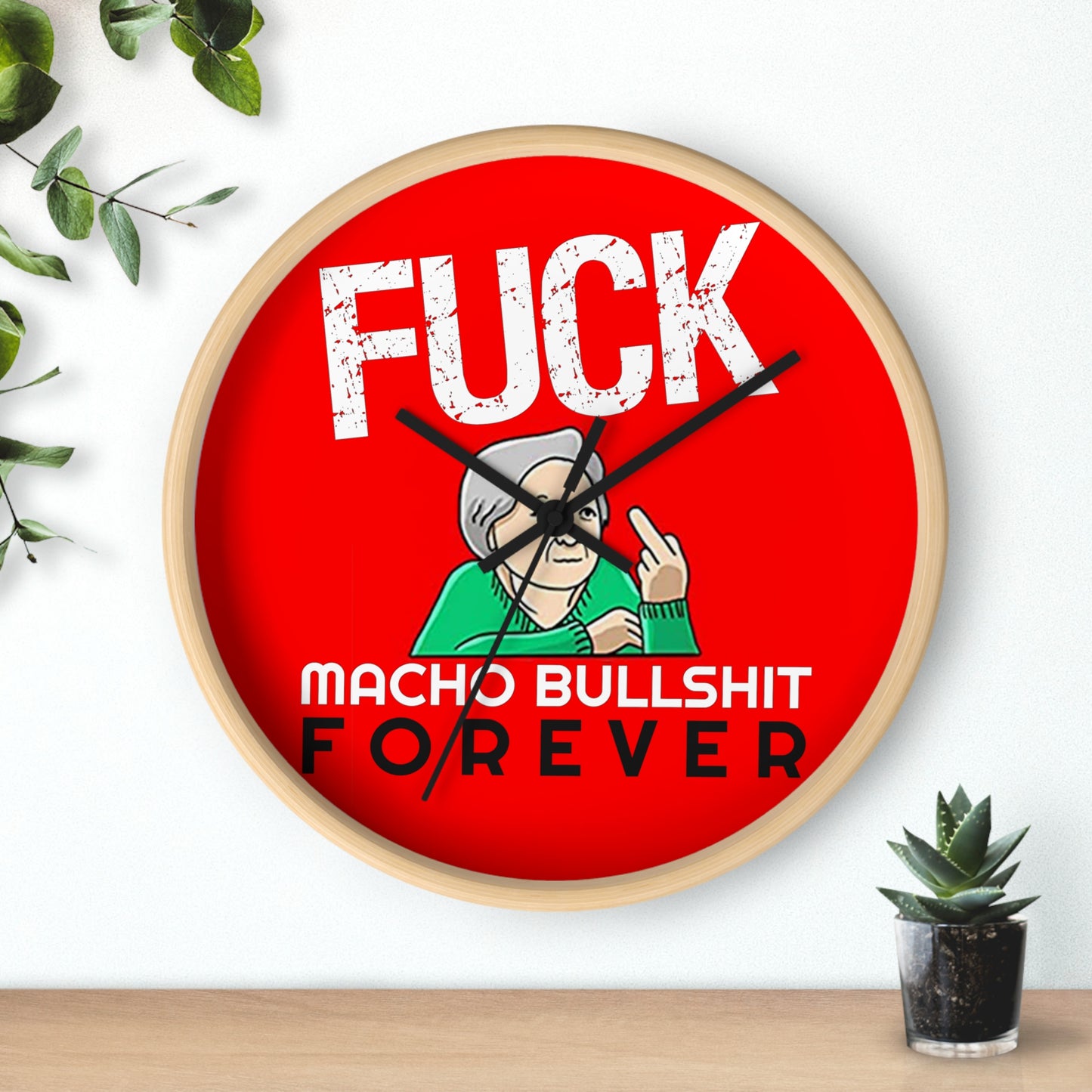 A Wall Clock That Doubles as a Tool For Dialogue and Social Change - Option #2