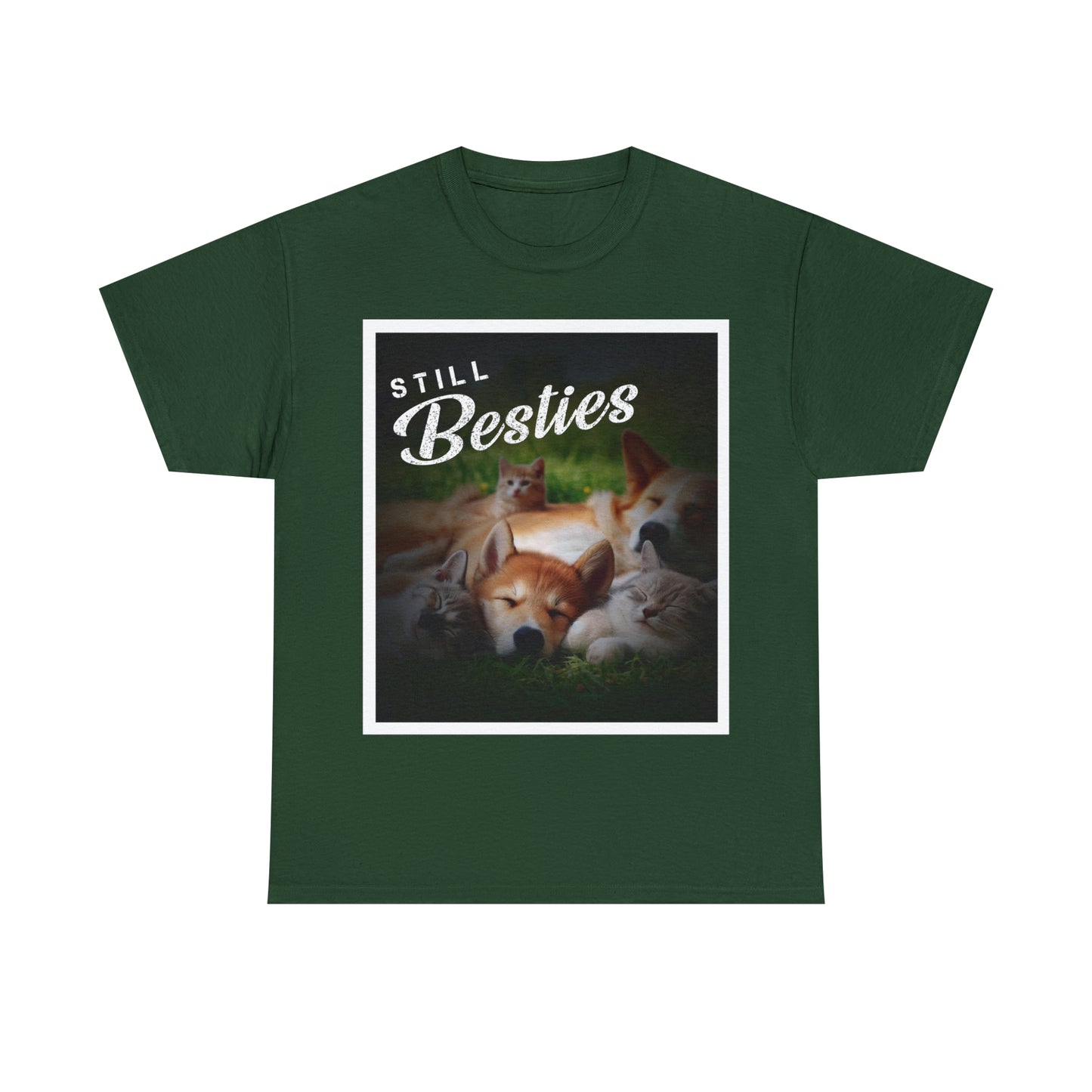 "Still Besties" - Autism Love Language - Dogs & Cats T-Shirt