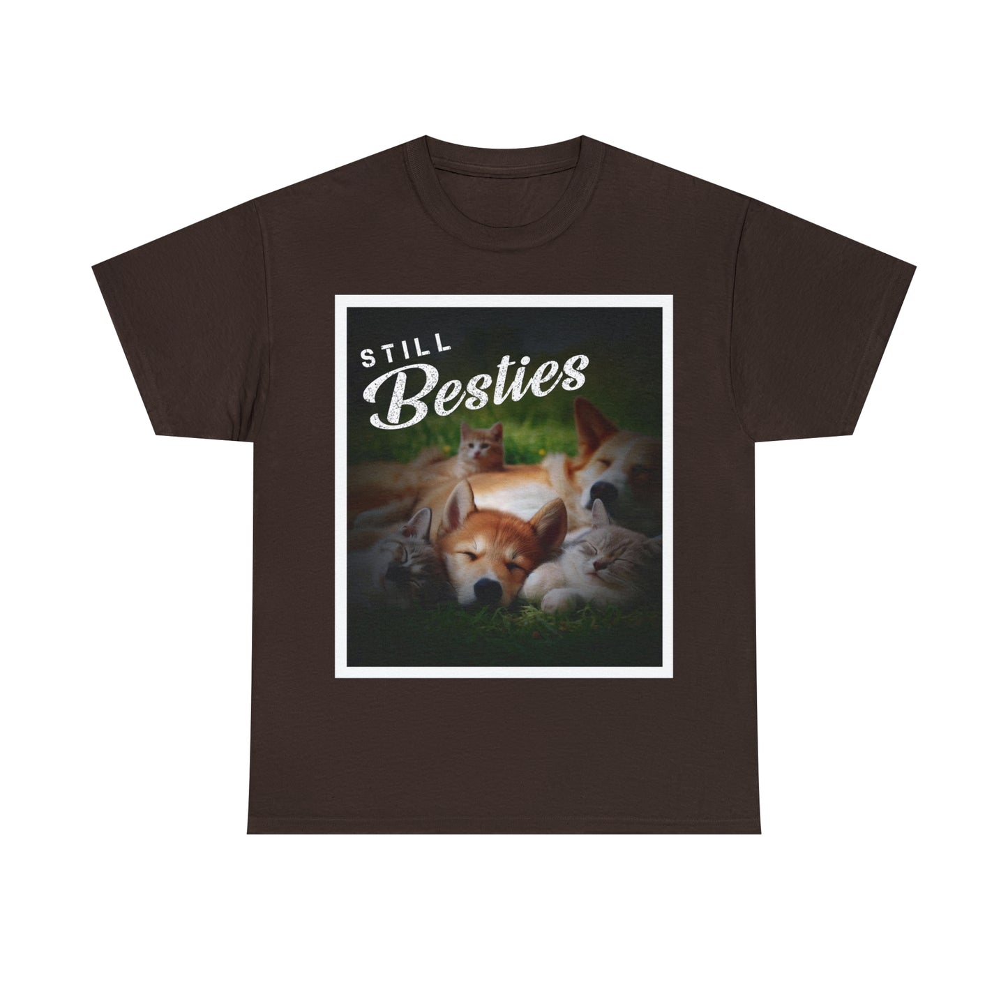 "Still Besties" - Autism Love Language - Dogs & Cats T-Shirt