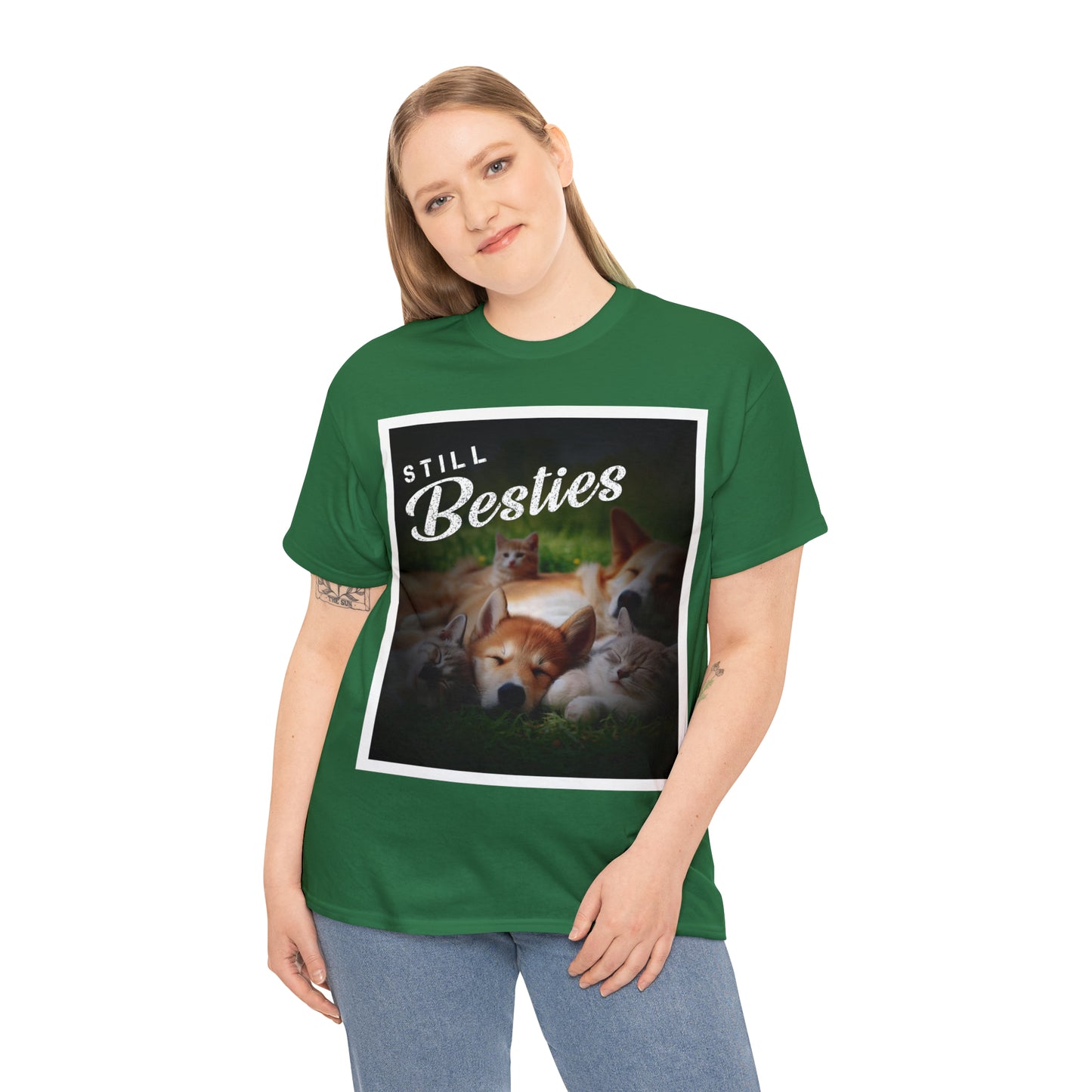 "Still Besties" - Autism Love Language - Dogs & Cats T-Shirt