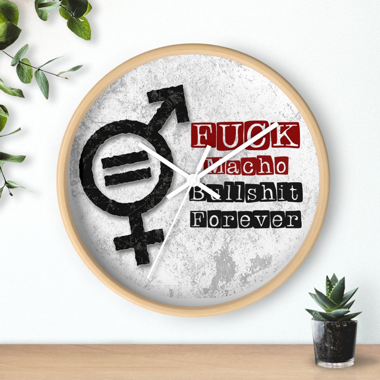A Wall Clock That Doubles as a Tool For Dialogue and Social Change - Option #1