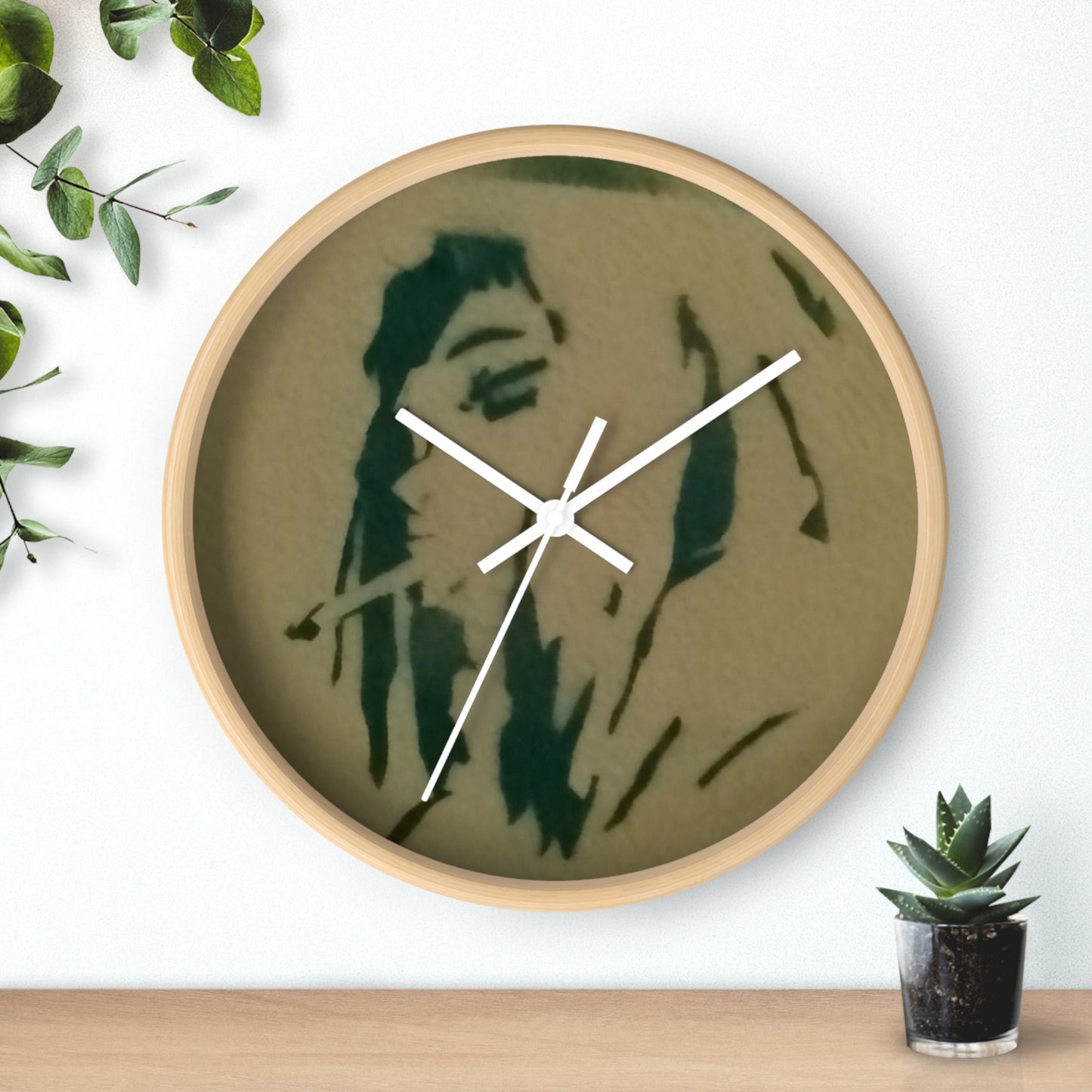 Cancun Quintana Roo Mexico street art Wall Clock