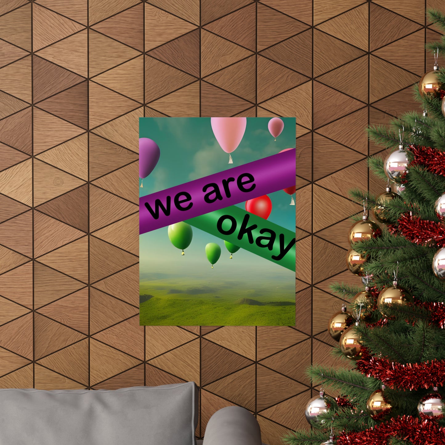 "We Are Okay" - Autism Love Language - Ballons Matte Vertical Posters