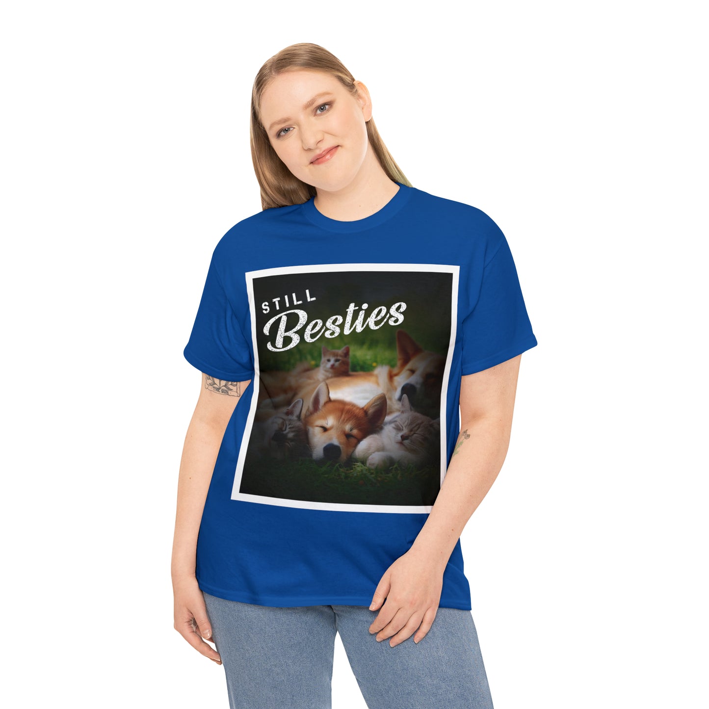 "Still Besties" - Autism Love Language - Dogs & Cats T-Shirt
