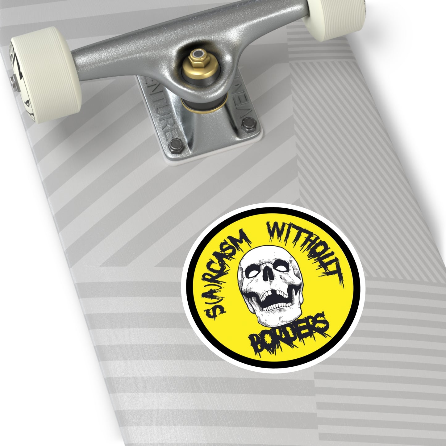 SARCASM WITHOUT BORDERS Round Stickers