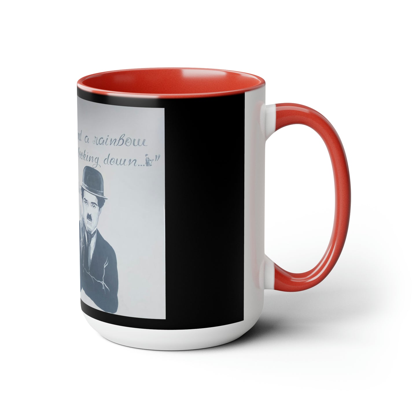 Two-Tone Coffee Mugs, 15oz