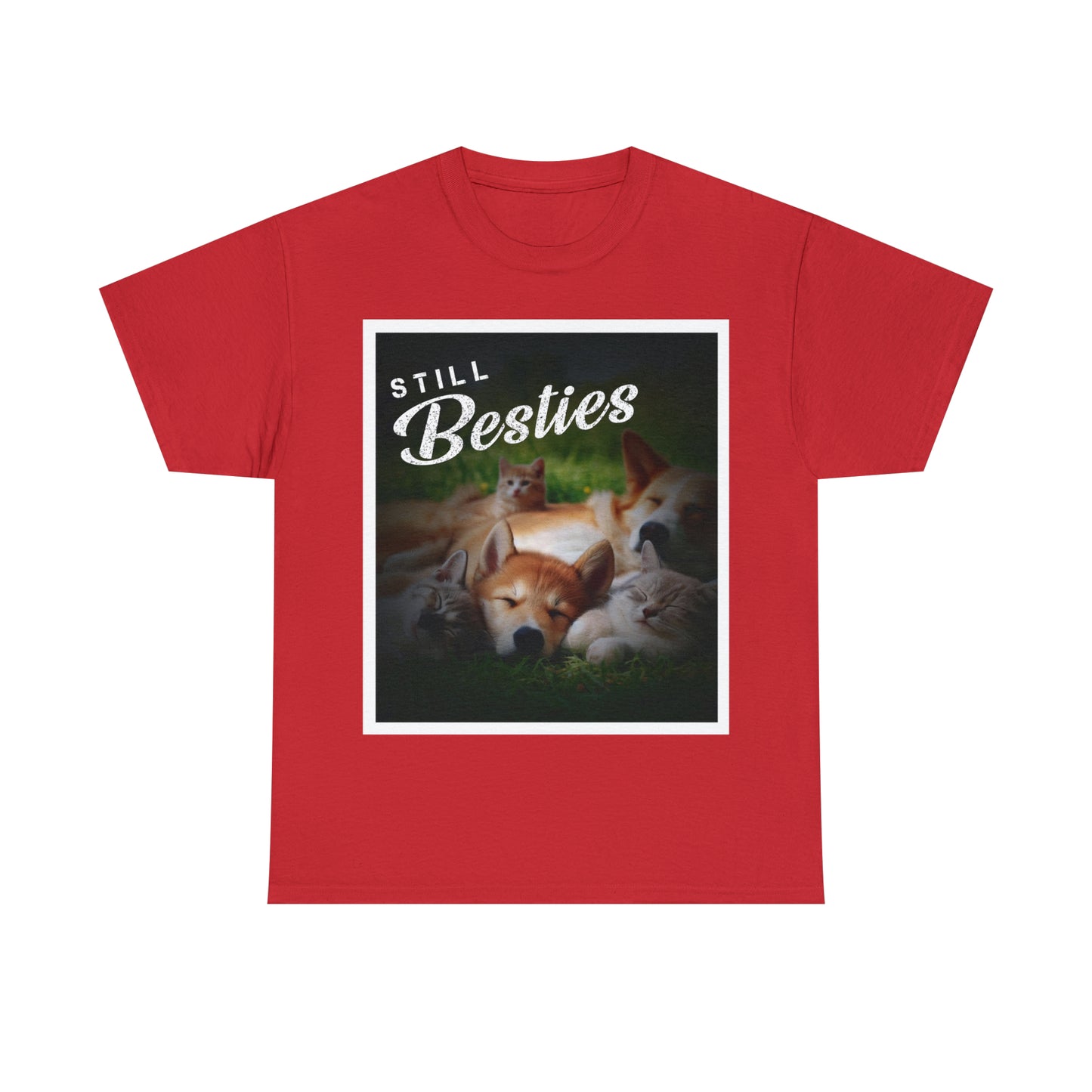 "Still Besties" - Autism Love Language - Dogs & Cats T-Shirt