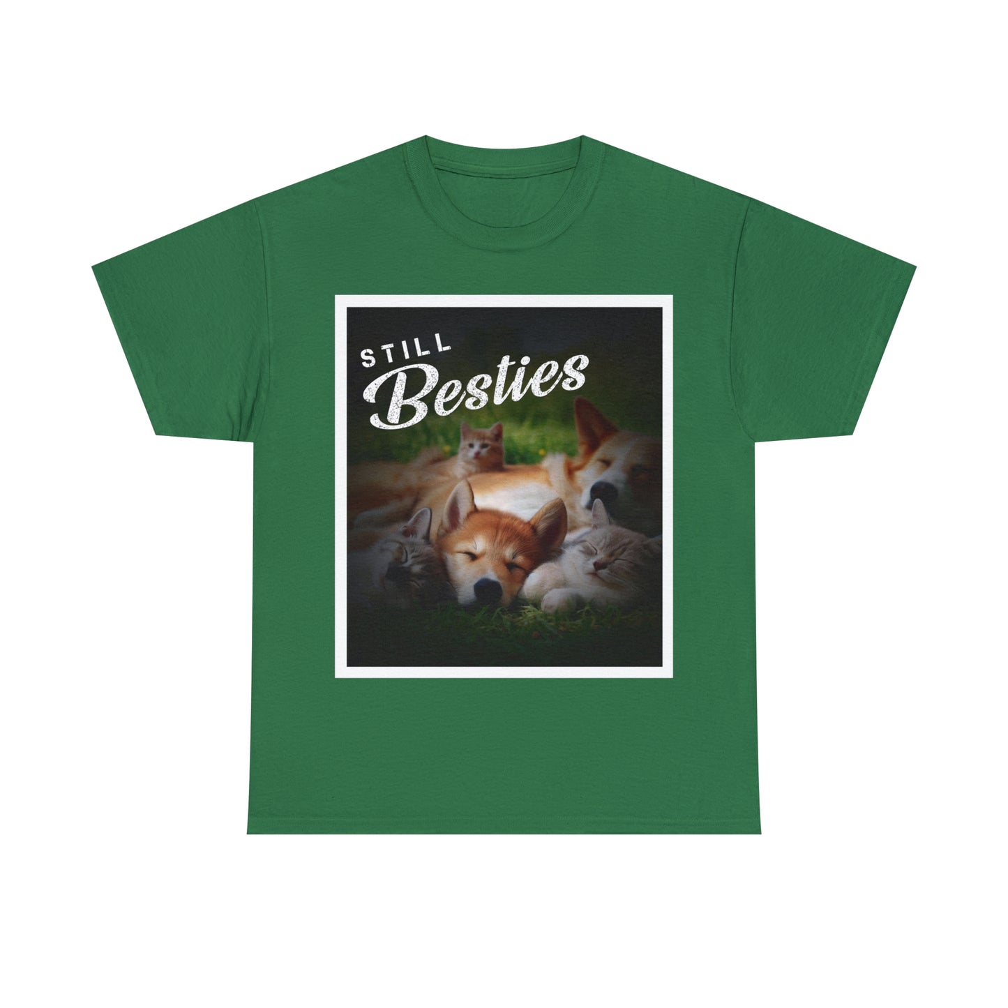 "Still Besties" - Autism Love Language - Dogs & Cats T-Shirt
