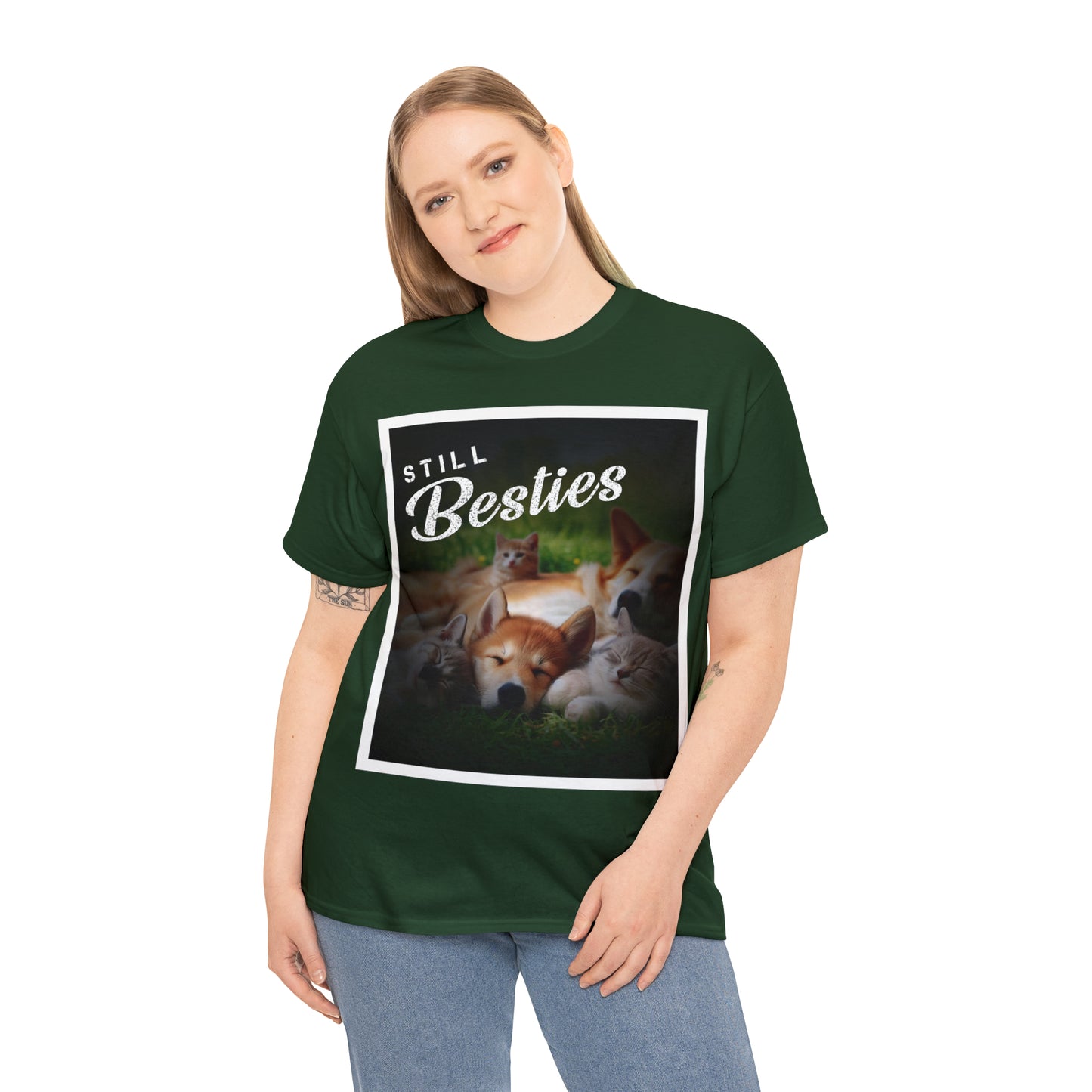 "Still Besties" - Autism Love Language - Dogs & Cats T-Shirt