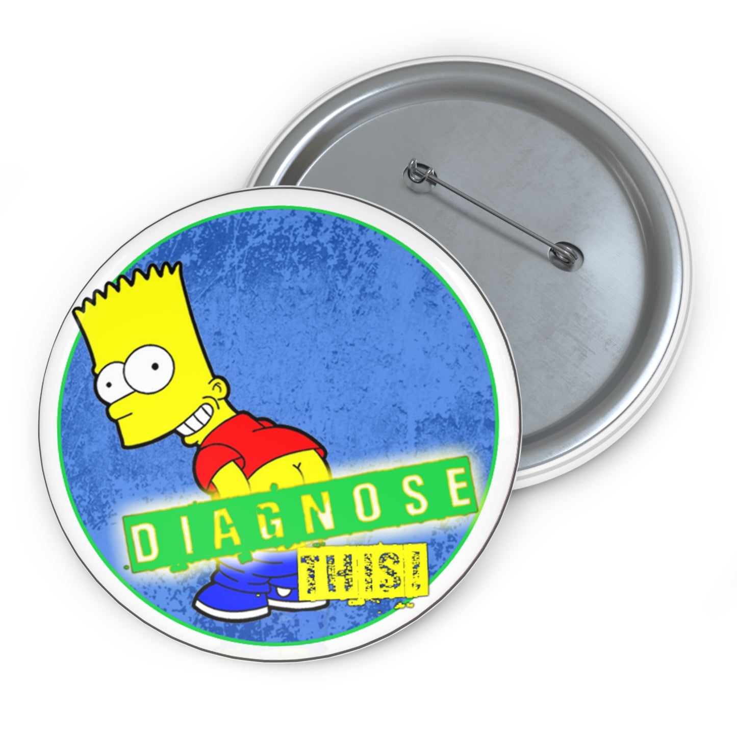BART SIMPSON "DIAGNOSE THIS" BUTTON