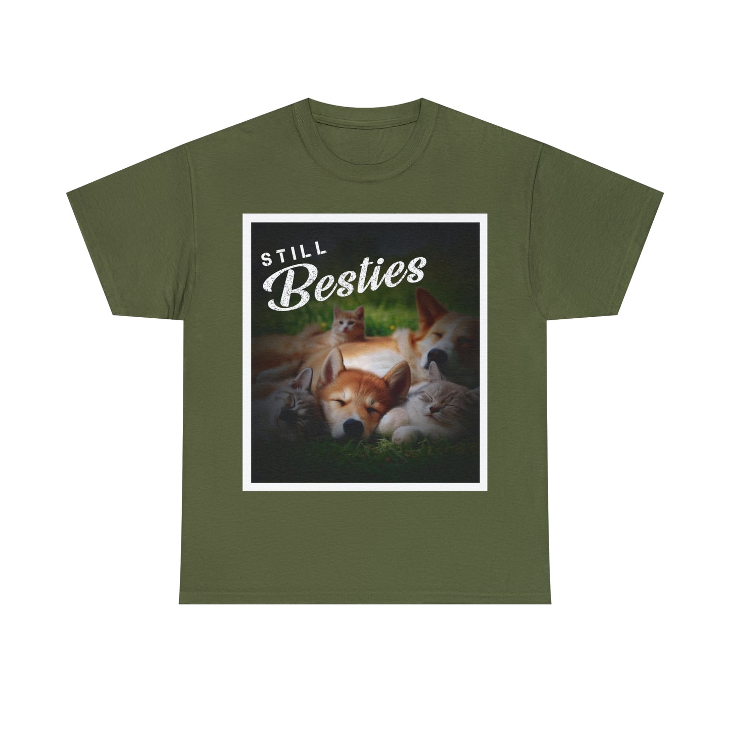 "Still Besties" - Autism Love Language - Dogs & Cats T-Shirt
