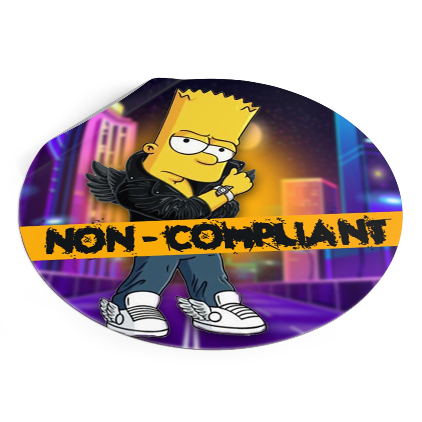 'Non-Compliant' Vinyl Stickers