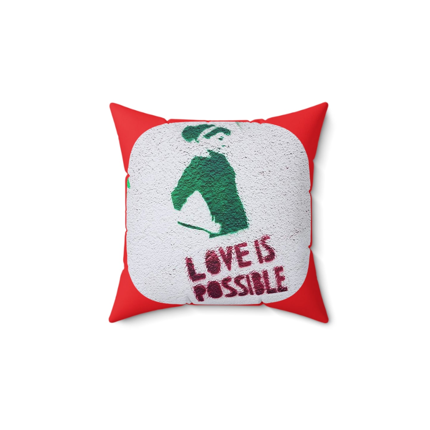 Love is Possible (Original Paris Street Art) Pillow