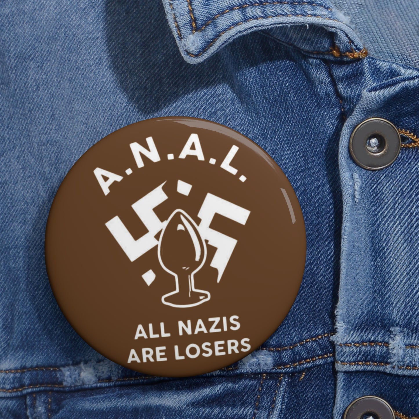 All Nazis Are Losers - brown