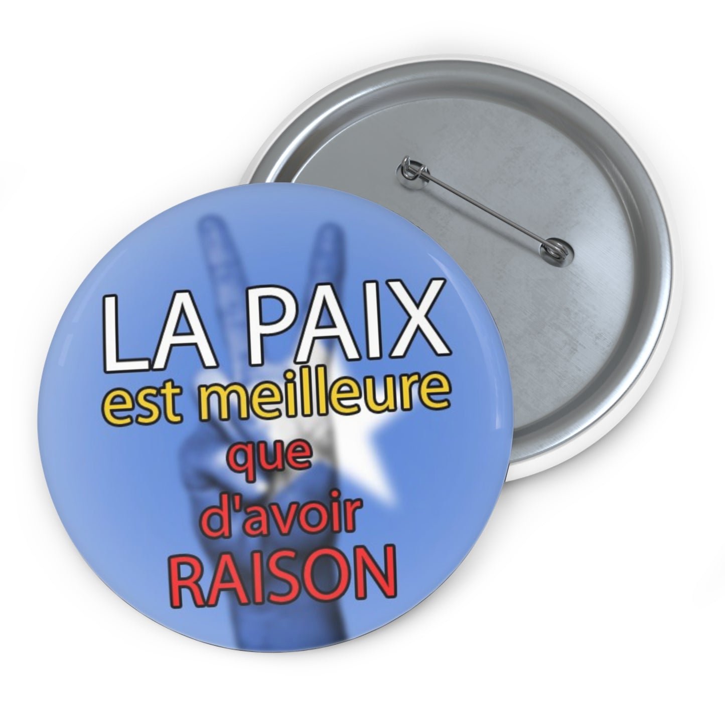La paix est meilleure que d'avoir raison - Button