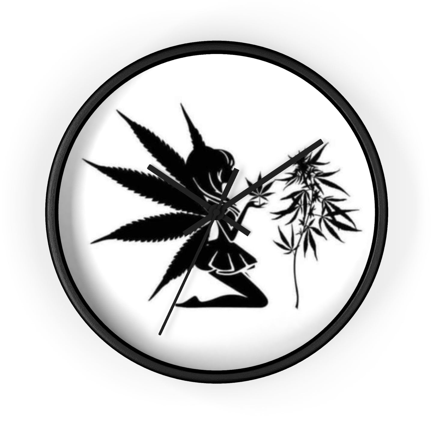 Weed Fairy Wall Clock