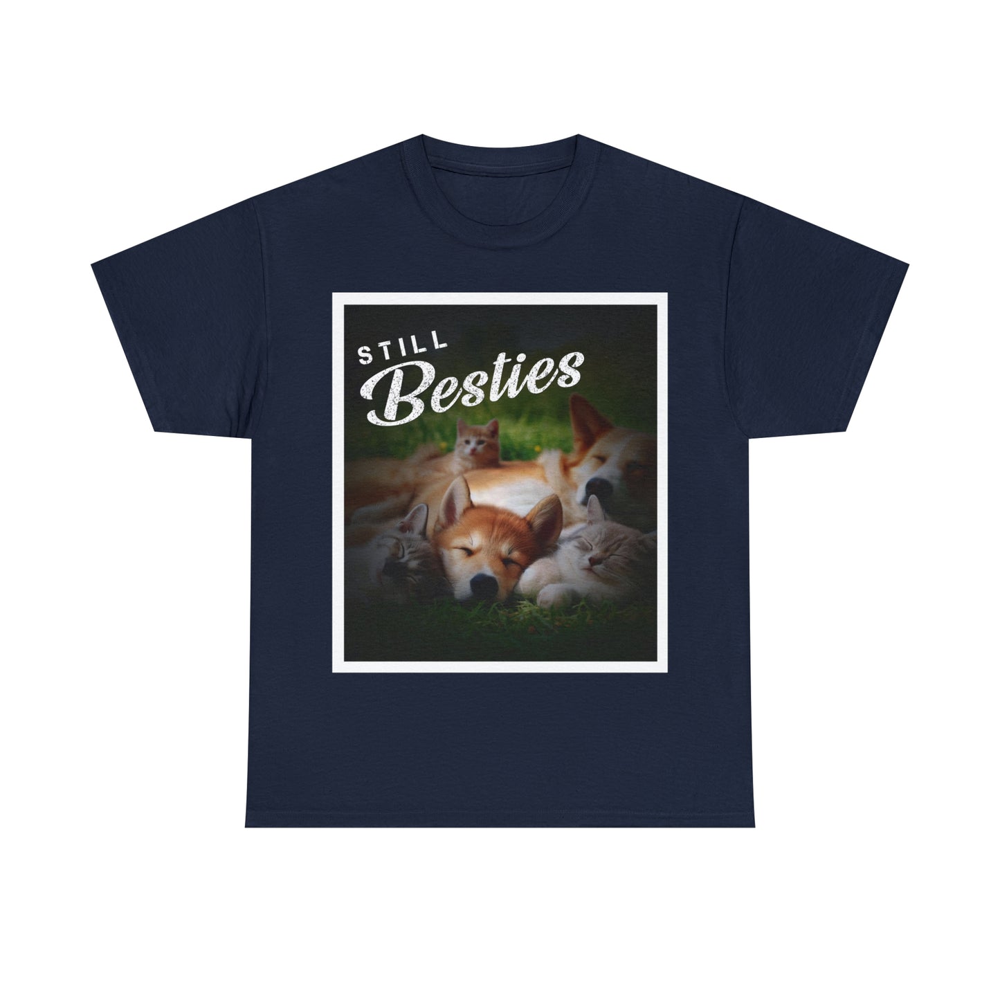 "Still Besties" - Autism Love Language - Dogs & Cats T-Shirt