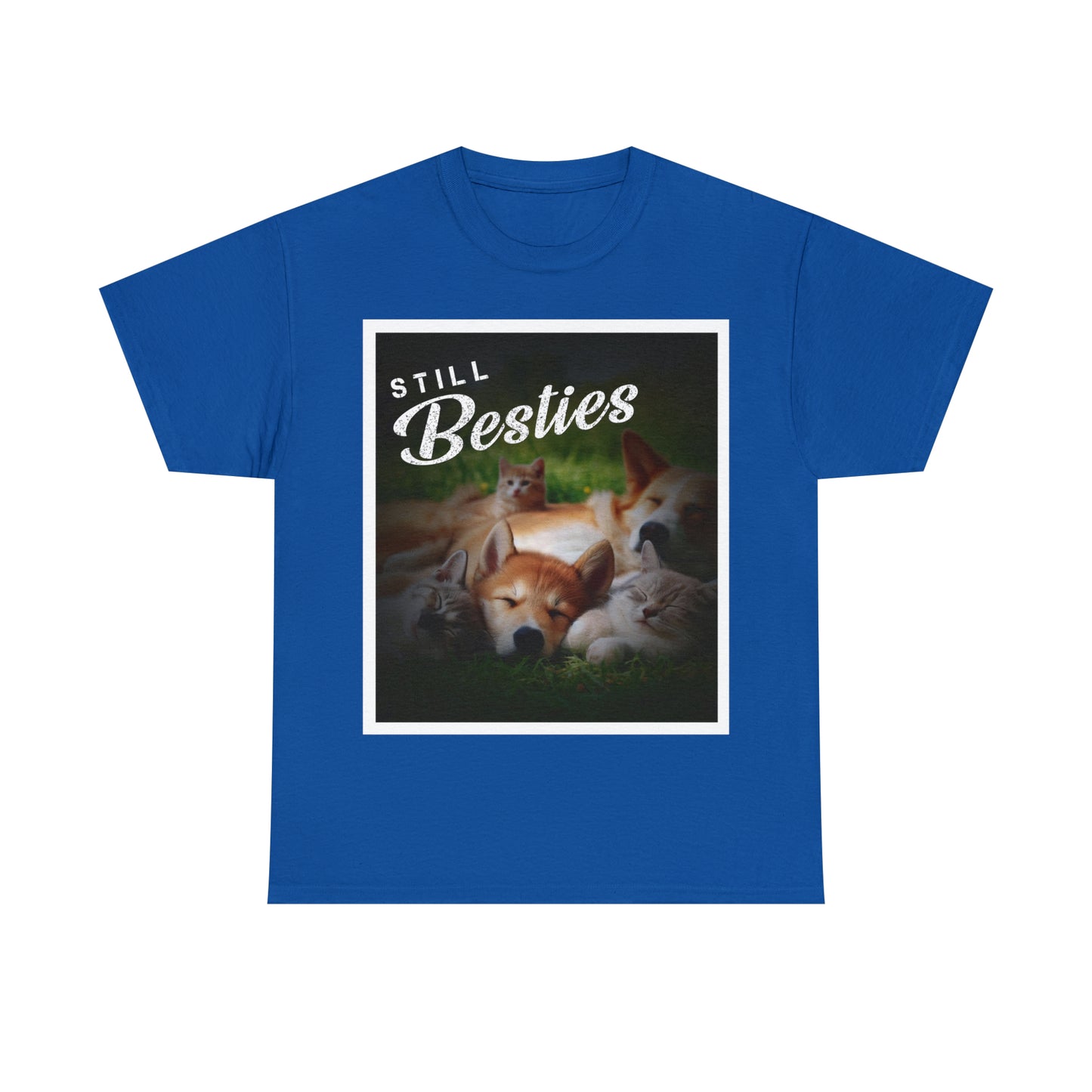 "Still Besties" - Autism Love Language - Dogs & Cats T-Shirt