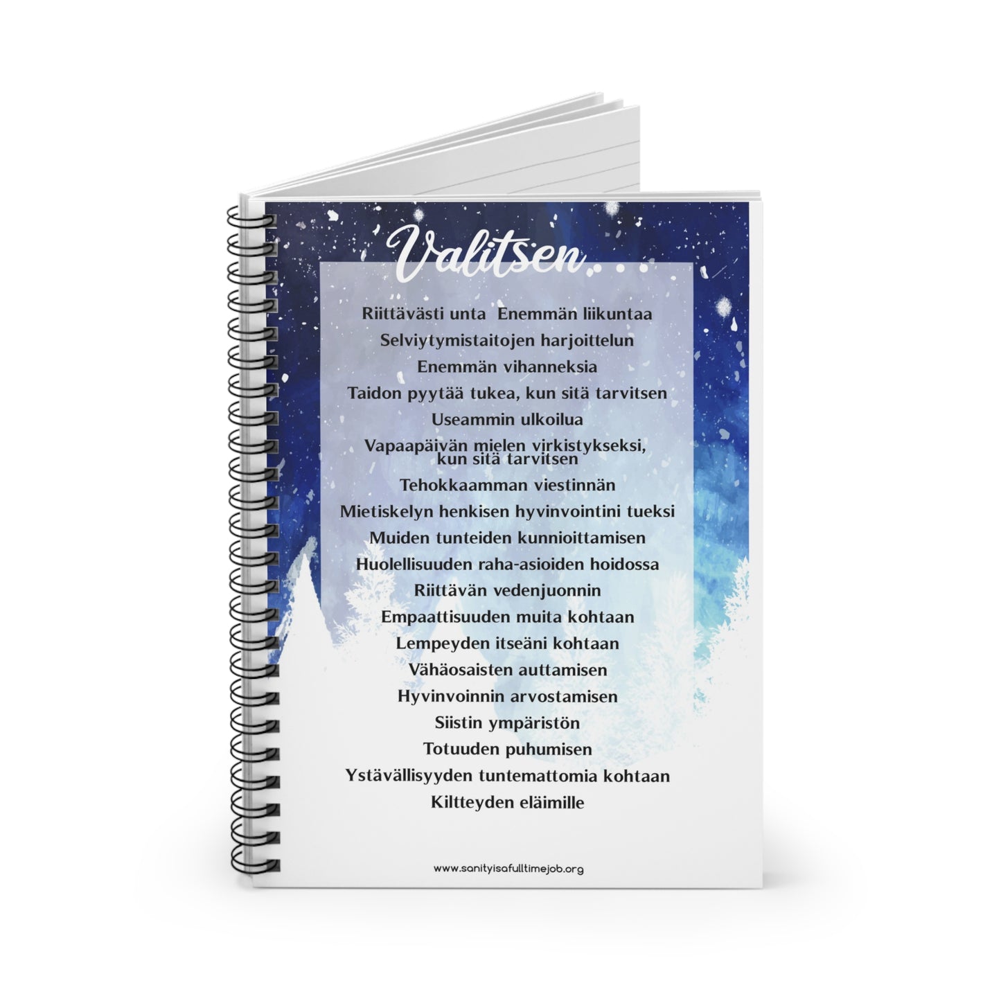 Tämä on virallinen selviytymistaitojen muistikirja (Finland) This is the Official Coping Skills Notebook