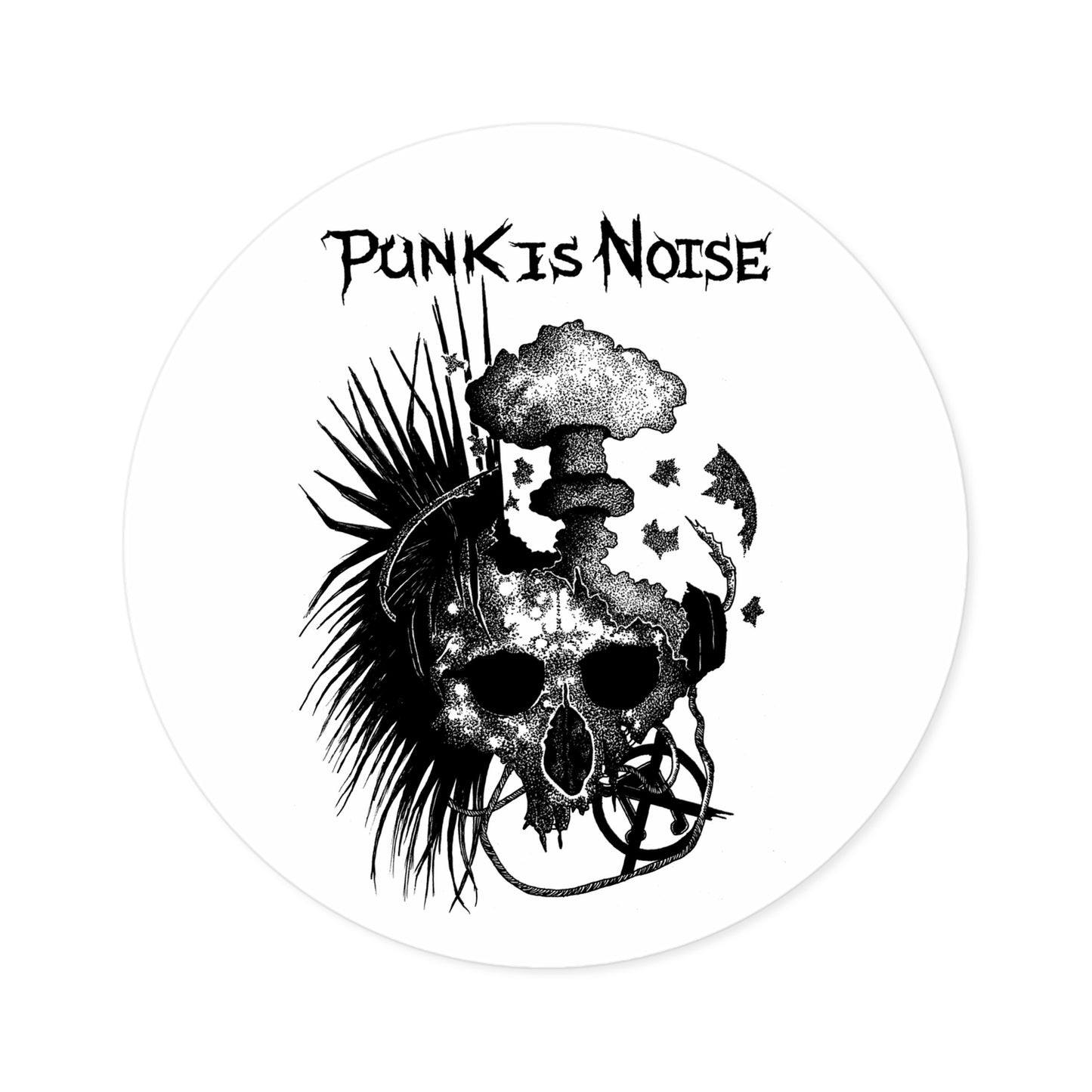'Punk is Noise' - indoor/outdoor sticker