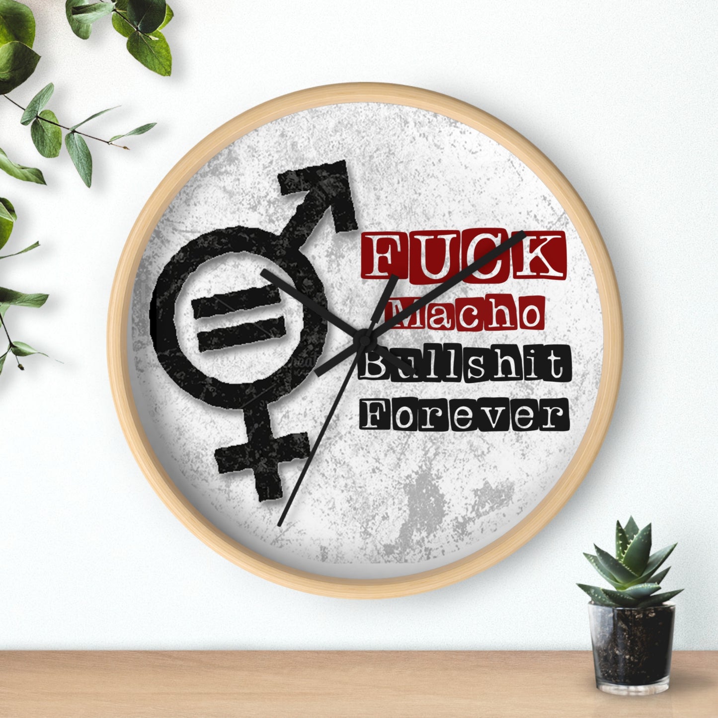 A Wall Clock That Doubles as a Tool For Dialogue and Social Change - Option #1