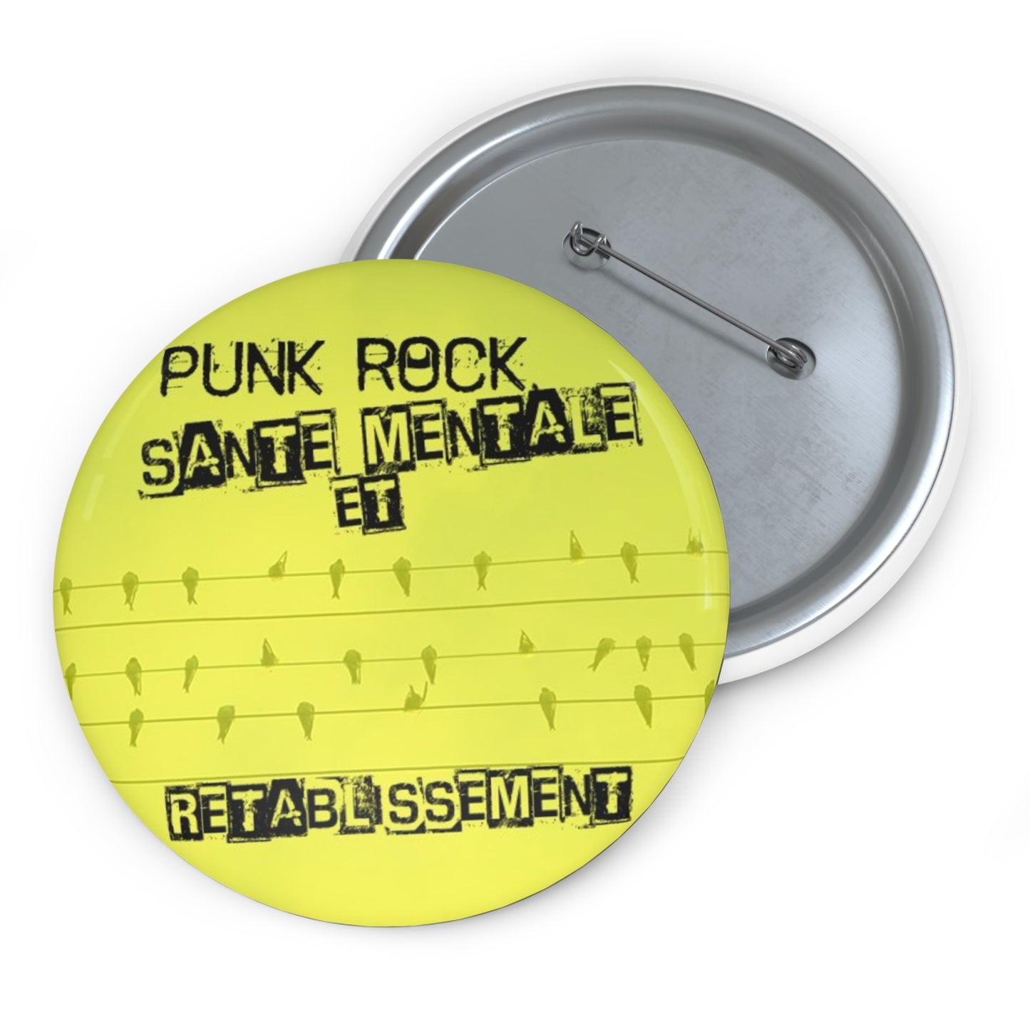 Punk rock, santé mentale et rétablissement - button
