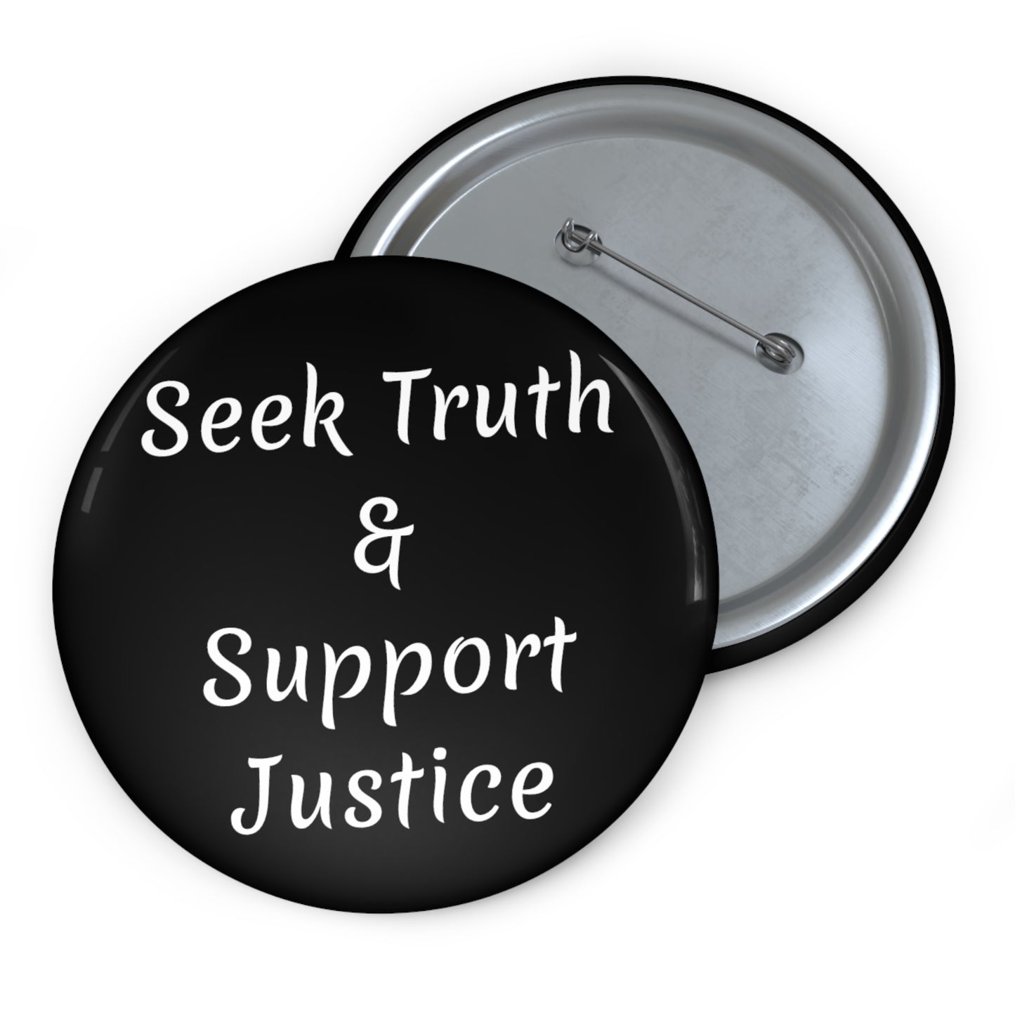 Seek Truth & Seek Justice Button