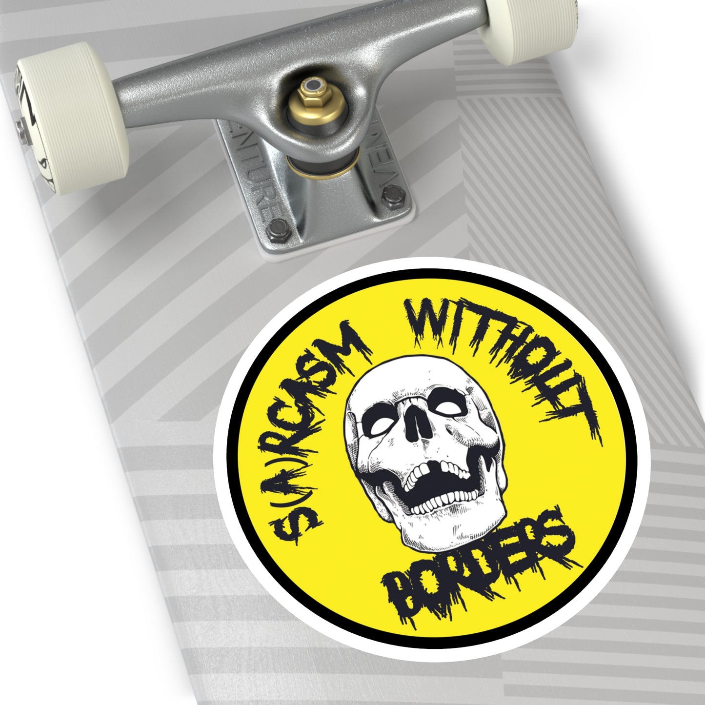 SARCASM WITHOUT BORDERS Round Stickers