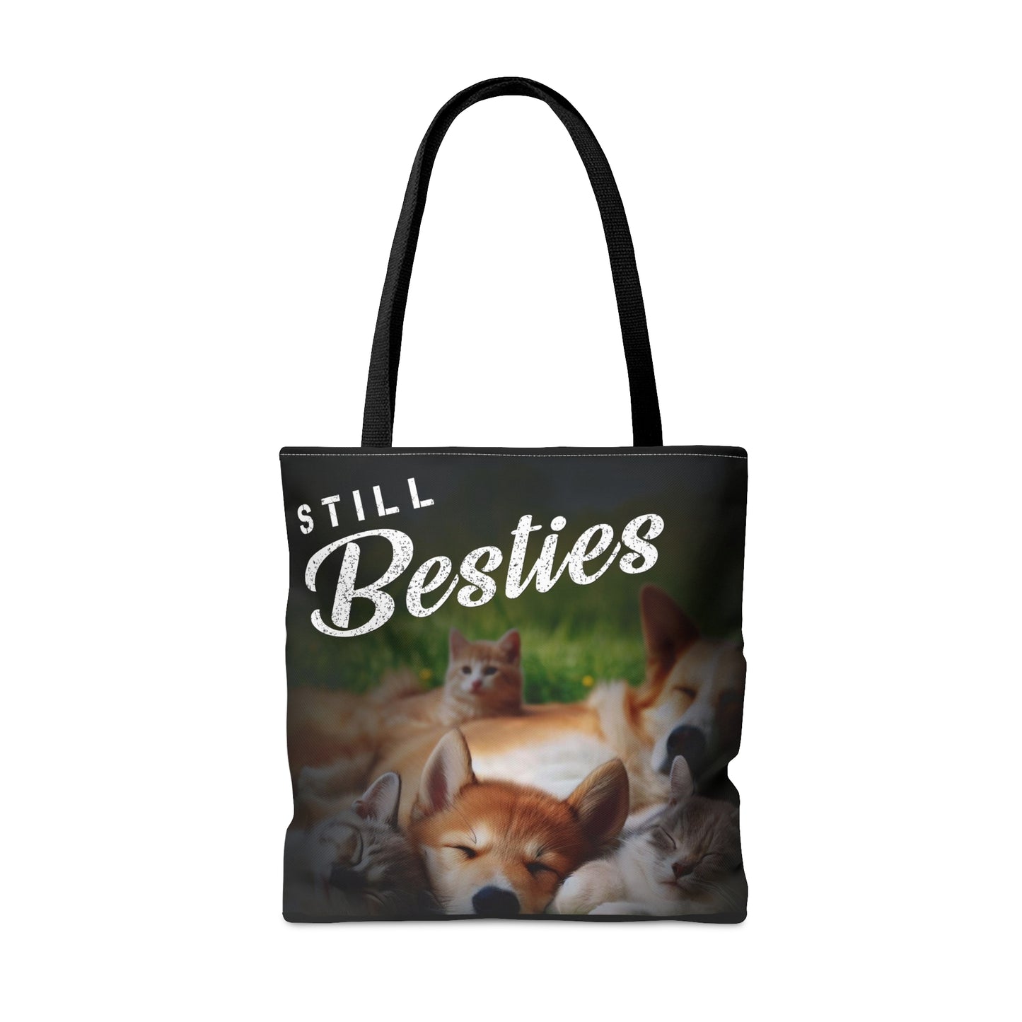 "STILL BESTIES" - Autism Love Language - Dogs & Cats & More Dogs Double Sided Tote Bag