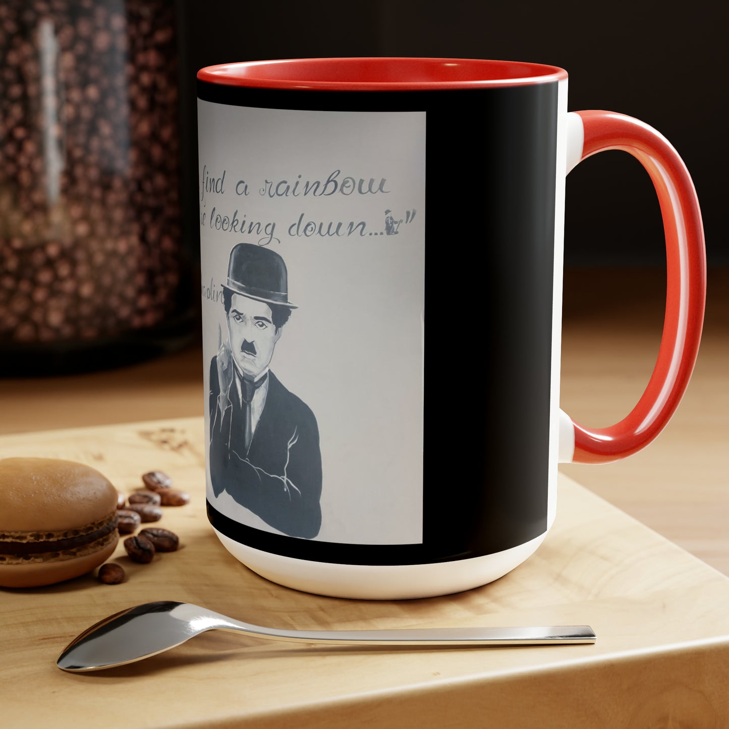 Two-Tone Coffee Mugs, 15oz