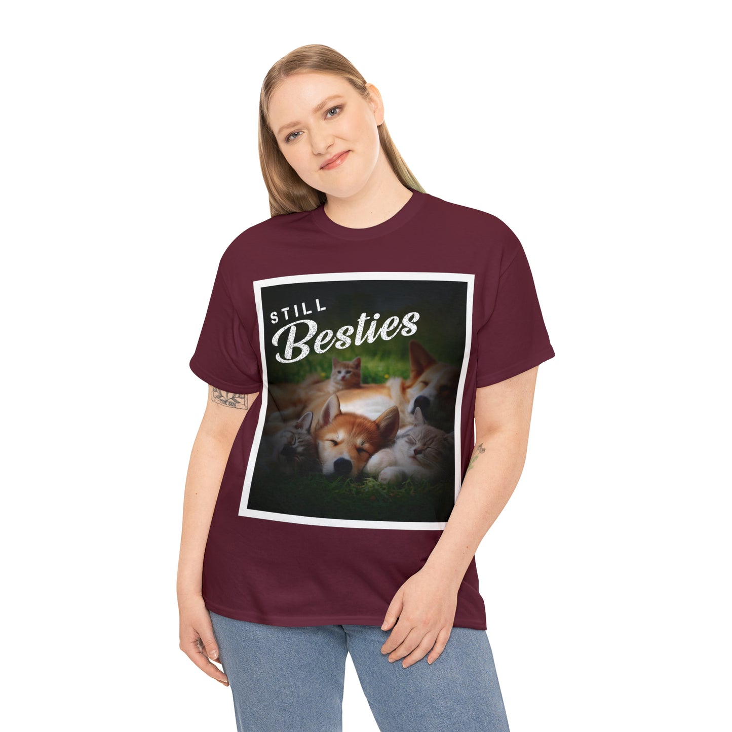 "Still Besties" - Autism Love Language - Dogs & Cats T-Shirt