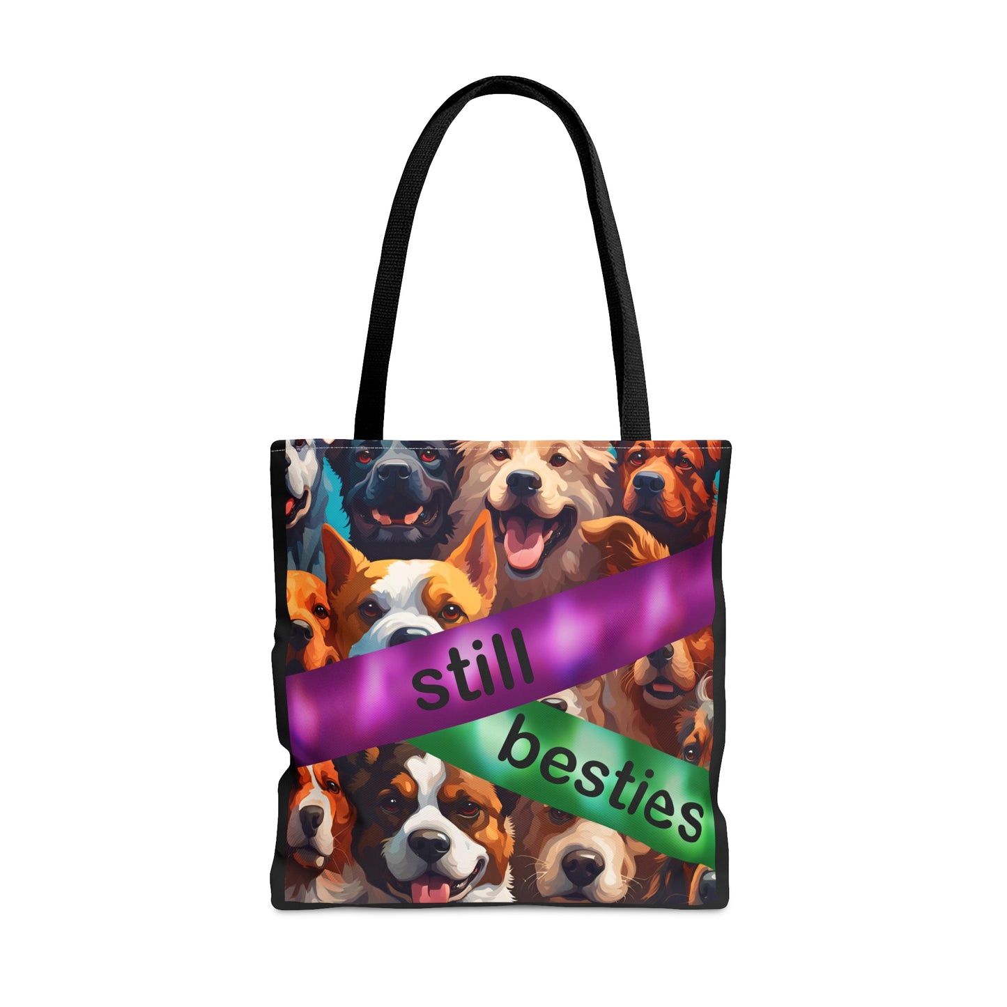 "STILL BESTIES" - Autism Love Language - Dogs & Cats & More Dogs Double Sided Tote Bag