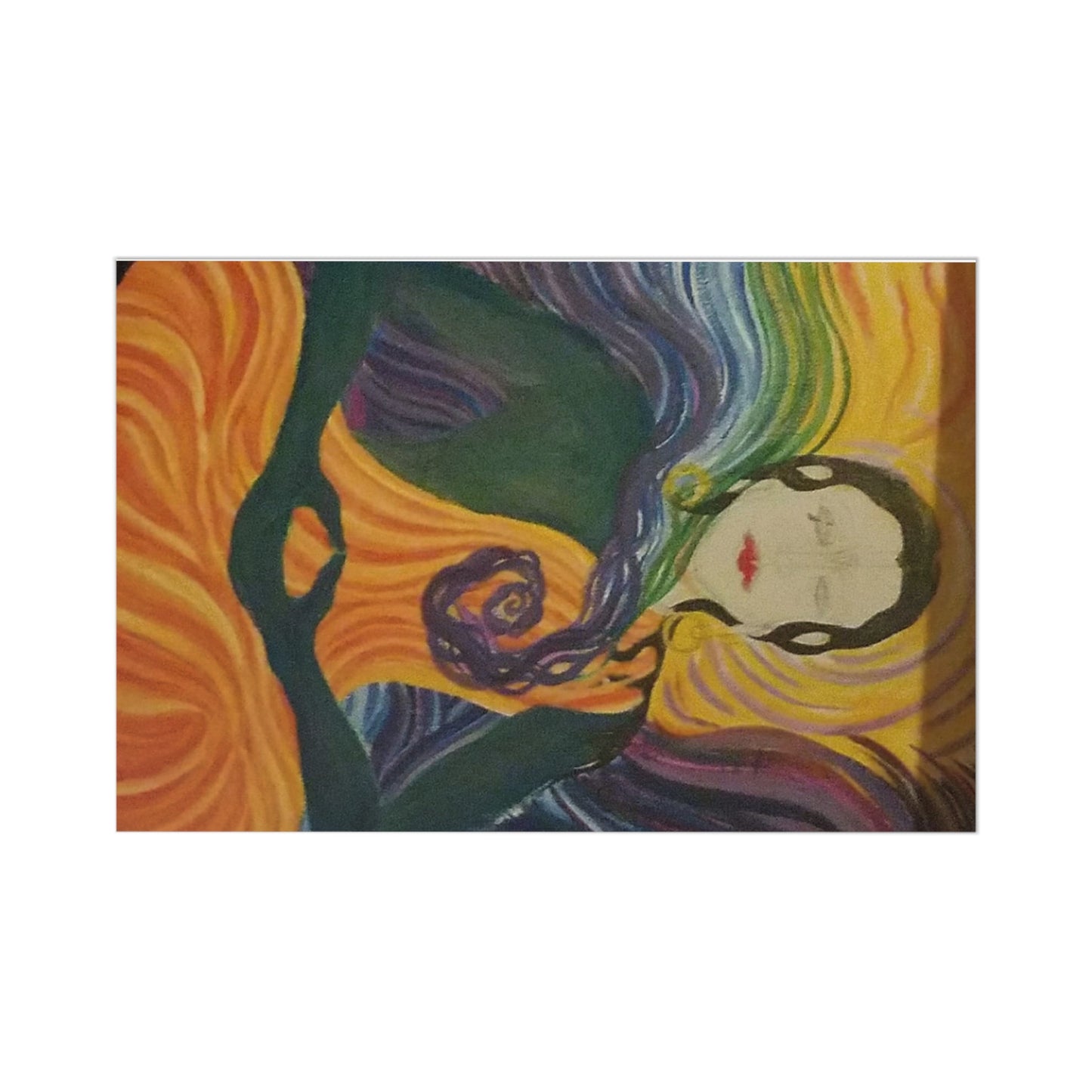 Welcome to My Reality Postcard Series: I was fortunate & blessed to land at a squat, in Paris, France, while homeless; & meet dozens of amazing people & be surrounded by beautiful art like this.