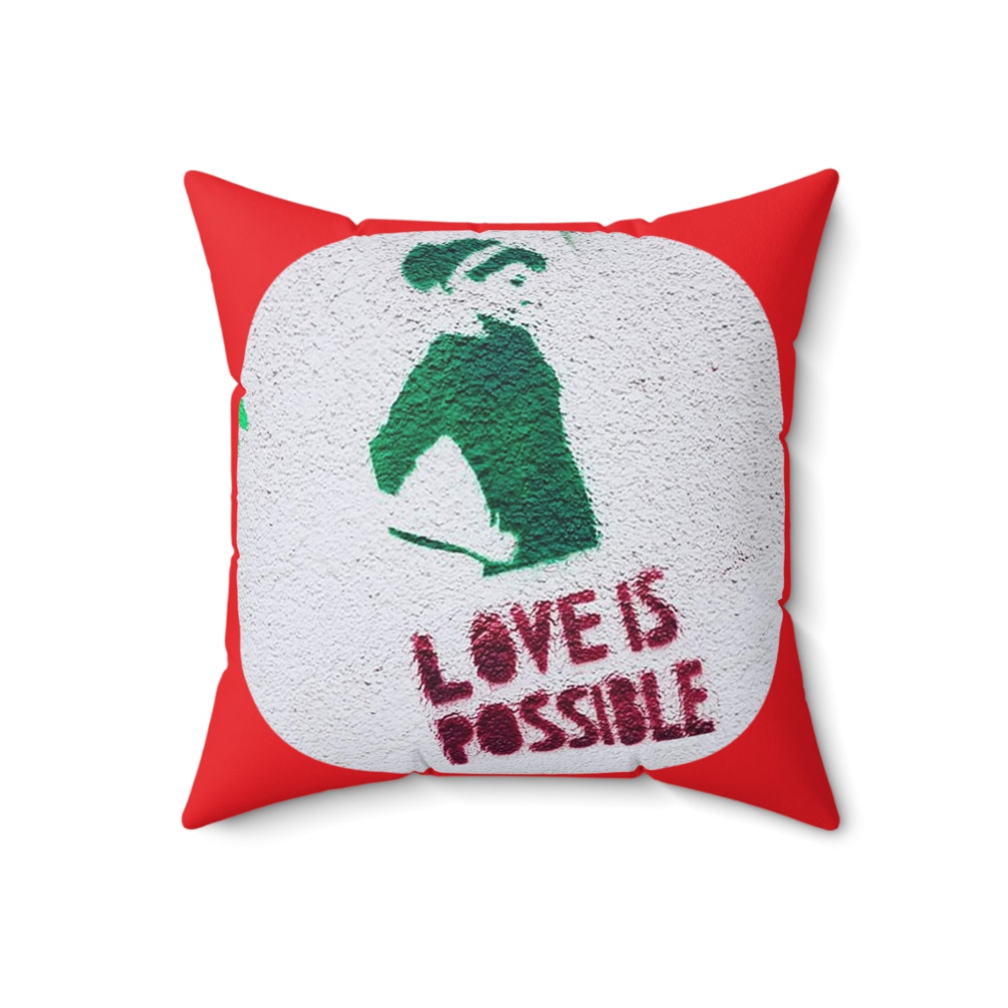 Love is Possible (Original Paris Street Art) Pillow