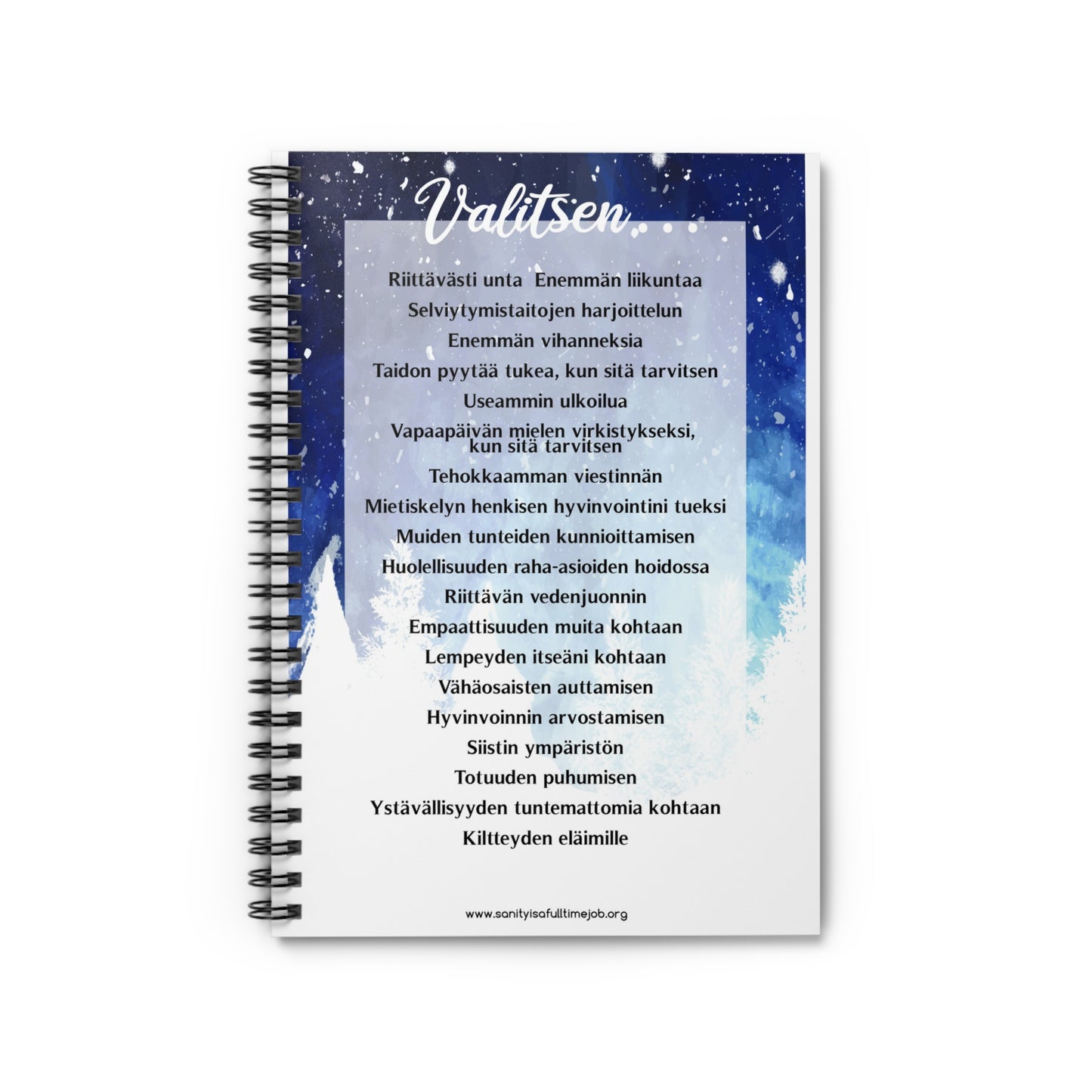 Tämä on virallinen selviytymistaitojen muistikirja (Finland) This is the Official Coping Skills Notebook