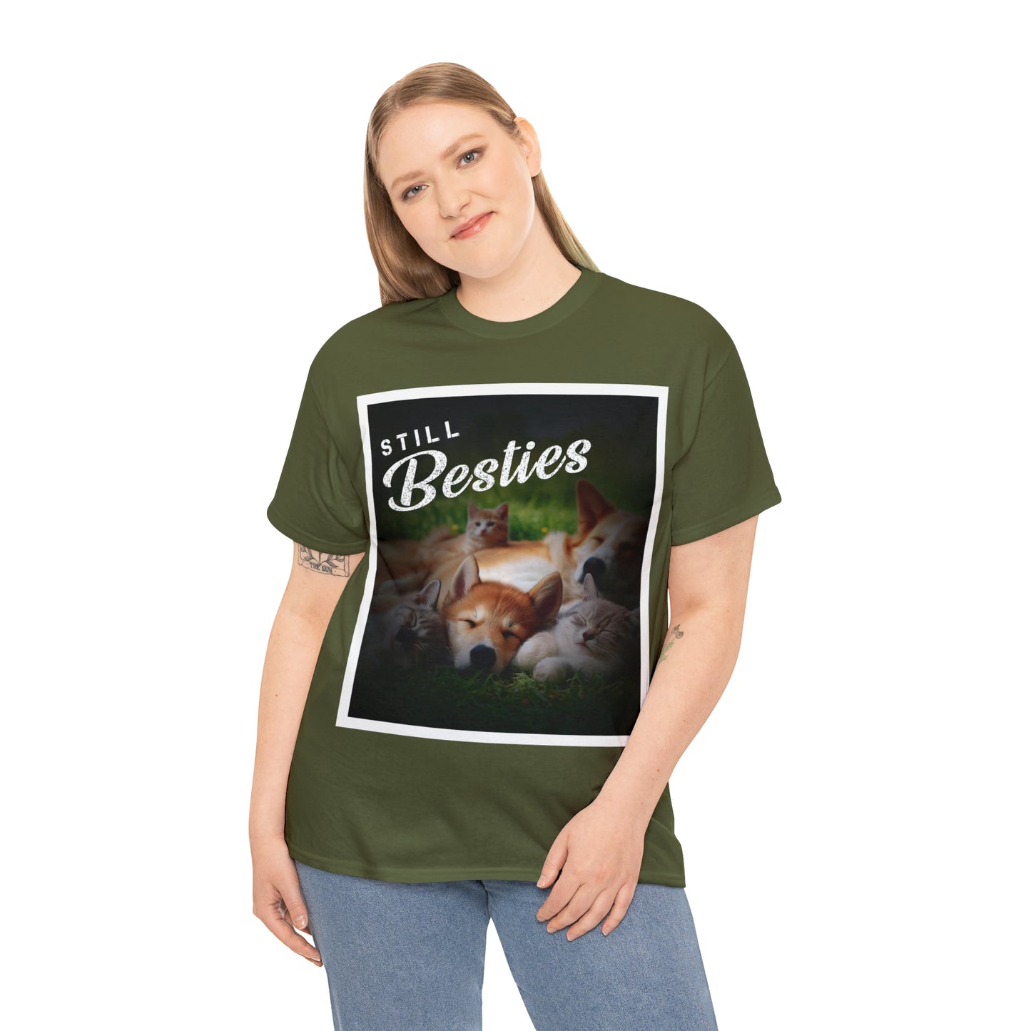 "Still Besties" - Autism Love Language - Dogs & Cats T-Shirt