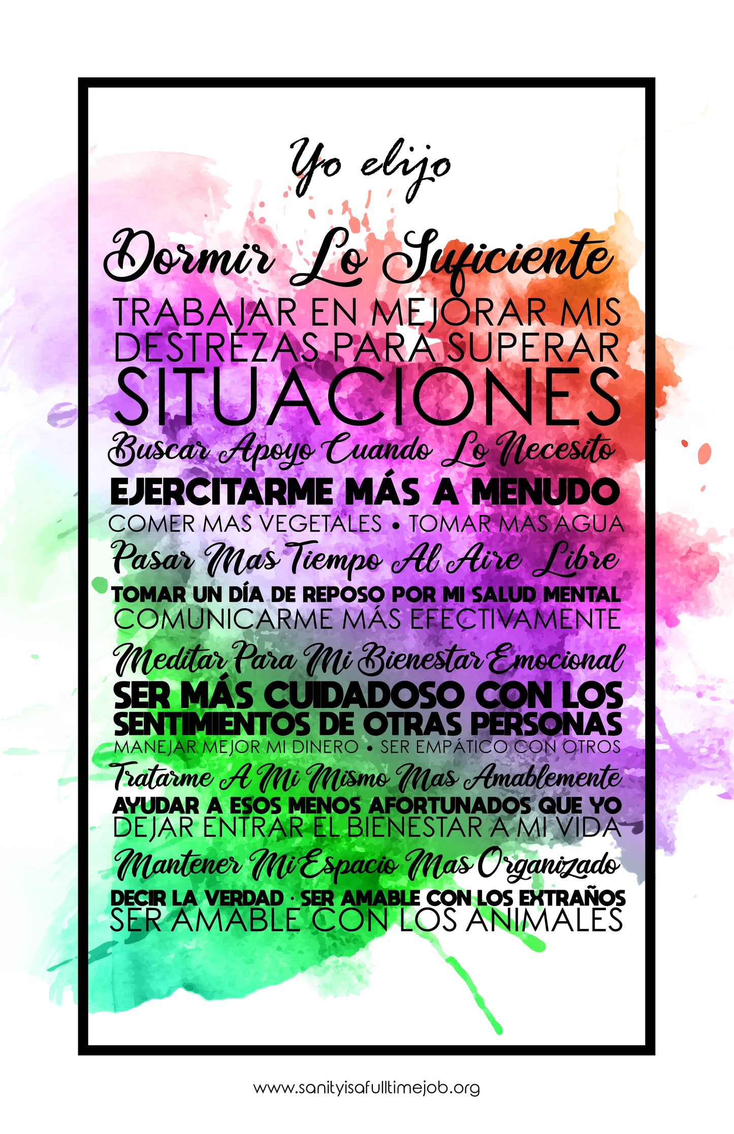 "Yo elijo" Poster