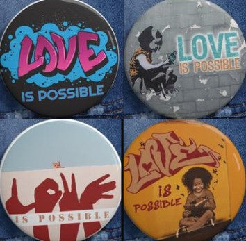 Love is Possible Buttons 4 pack