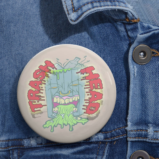 ﻿The Mark Hammesfahr Collection "Trash Head" Button