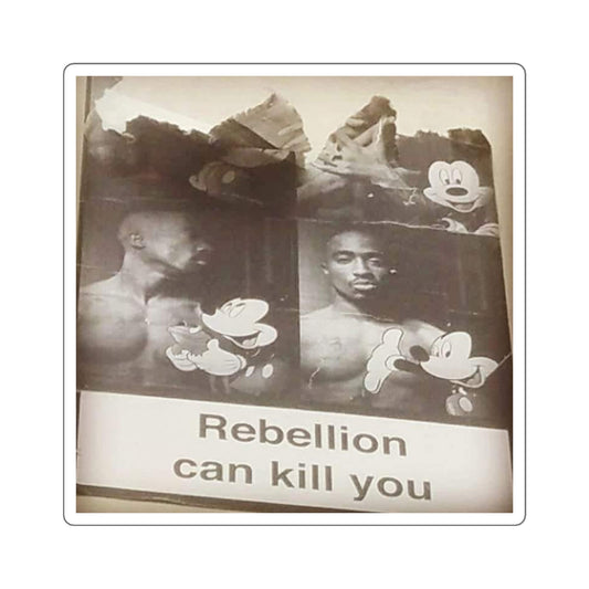 Tupac Shakur Paris France Street Art Sticker