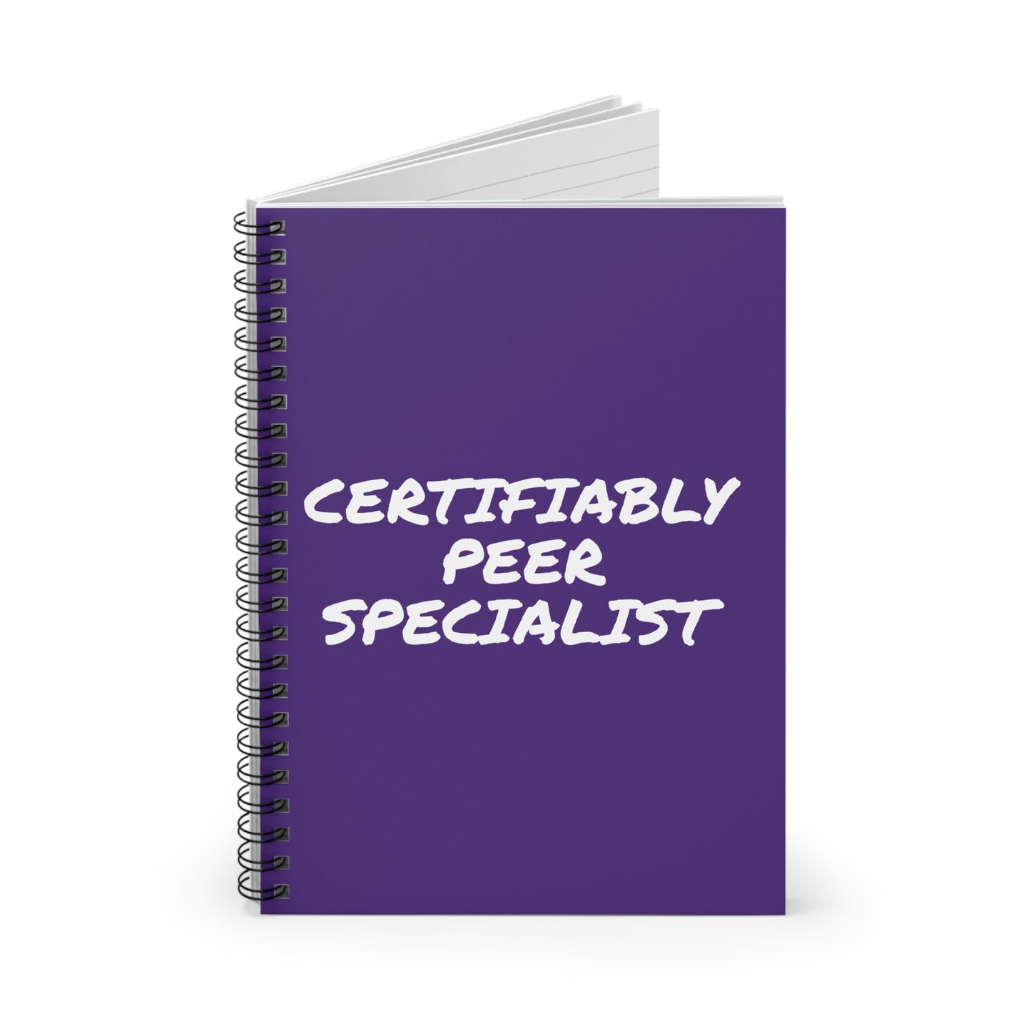 Certifiably Peer Specialist - notebook (purple)