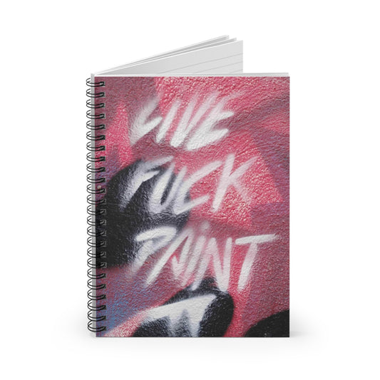 Live, F*ck Paint Notebook