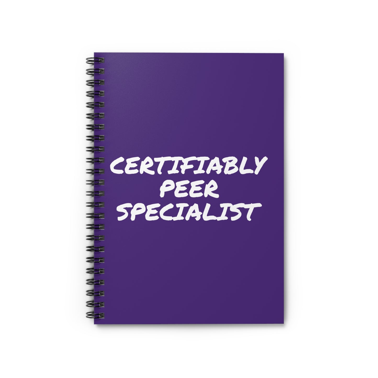 Certifiably Peer Specialist - notebook (purple)