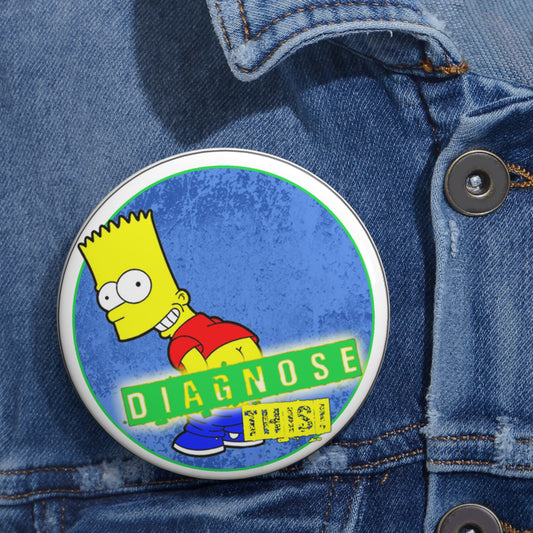 BART SIMPSON "DIAGNOSE THIS" BUTTON