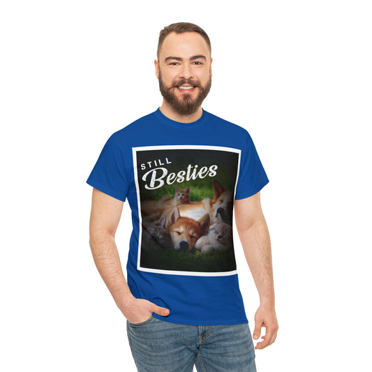 "Still Besties" - Autism Love Language - Dogs & Cats T-Shirt
