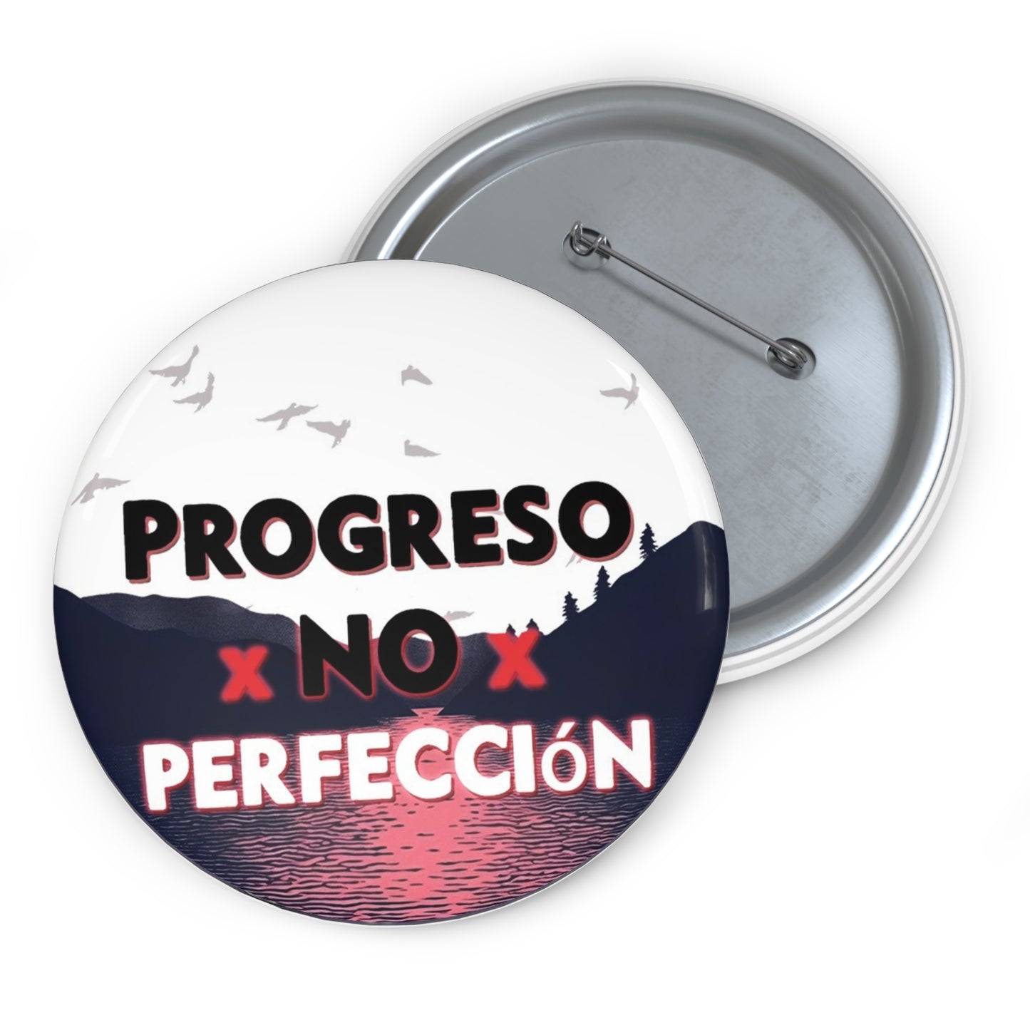 Progreso, no perfección - botón